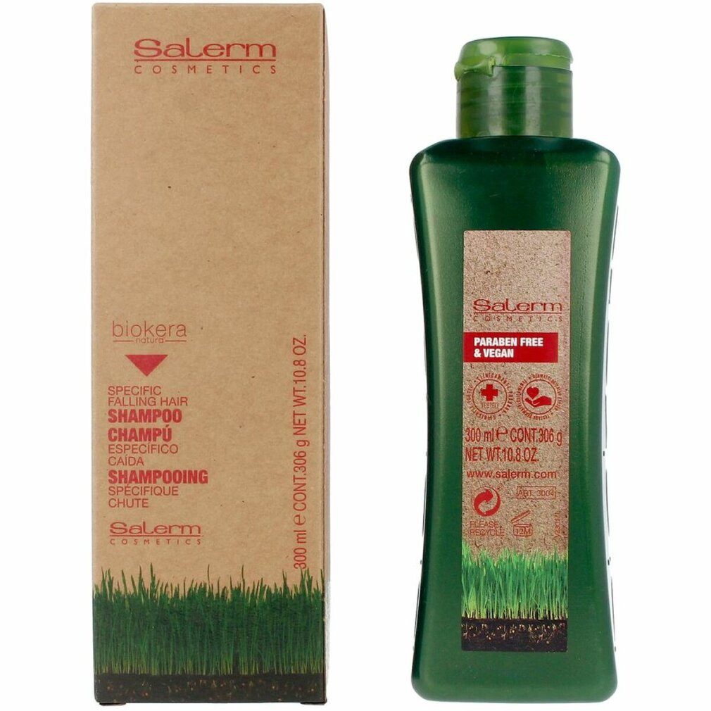 Salerm Haarshampoo BIOKERA spezifisches Shampoo gegen Haarausfall 300 ml
