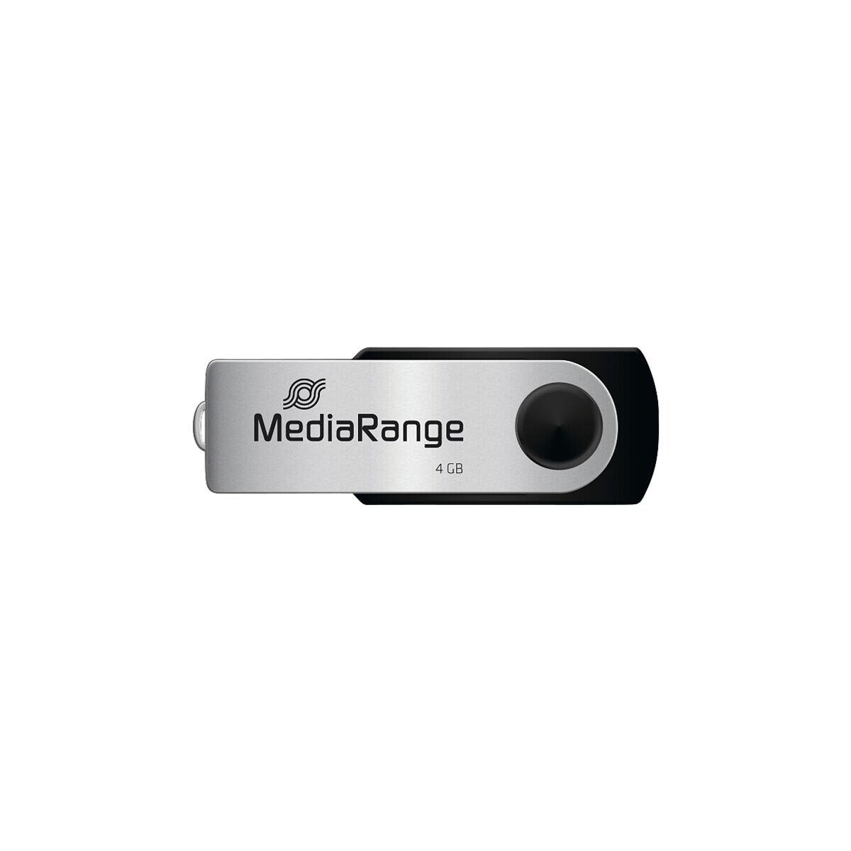 Mediarange MR907 USB-Stick (Lesegeschwindigkeit 4 MB/s, mit drehbarer Kappe)