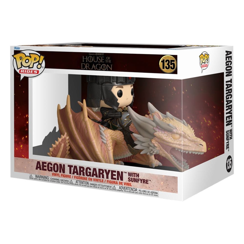 Funko Merchandise-Figur House of the Dragon POP! Rides Aegon Targaryen w/ Sunfyre 14 cm – Bild 2 von 2