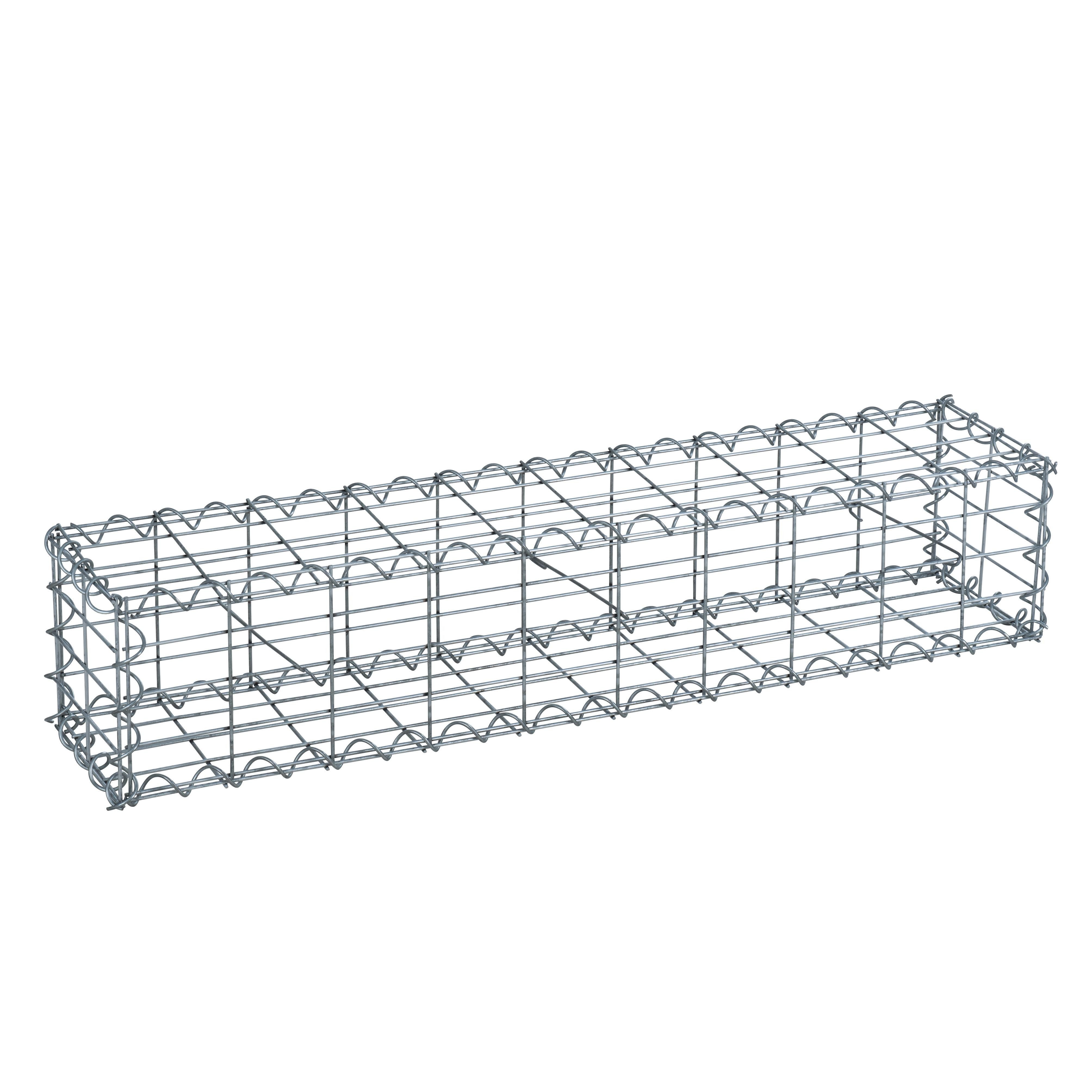 ESTEXO Gabionenzaun Gabione Steingabionen Steinkorb Gabionen Wand Drahtkorb 100 x 20 x 2