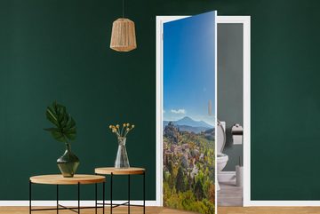 MuchoWow Türtapete Toskana - Italien - Sonne, Matt, bedruckt, (1 St), Fototapete für Tür, Türaufkleber, 75x205 cm