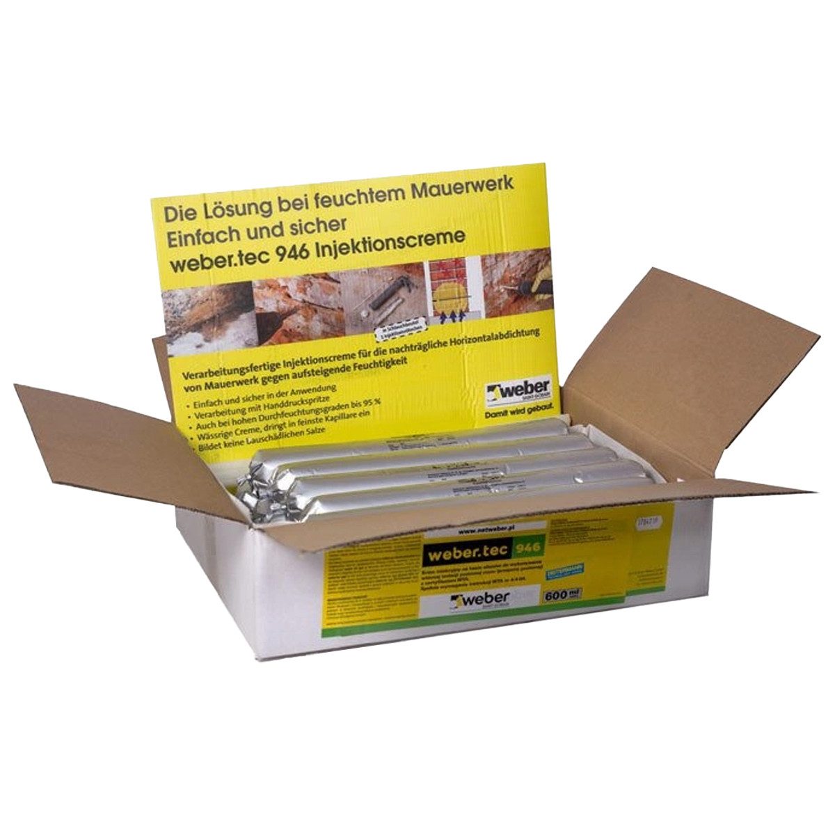 Saint Gobain Weber Dichtstoff Weber.Tec 946 Injektionscreme Horizontalsperre, (1-tlg)