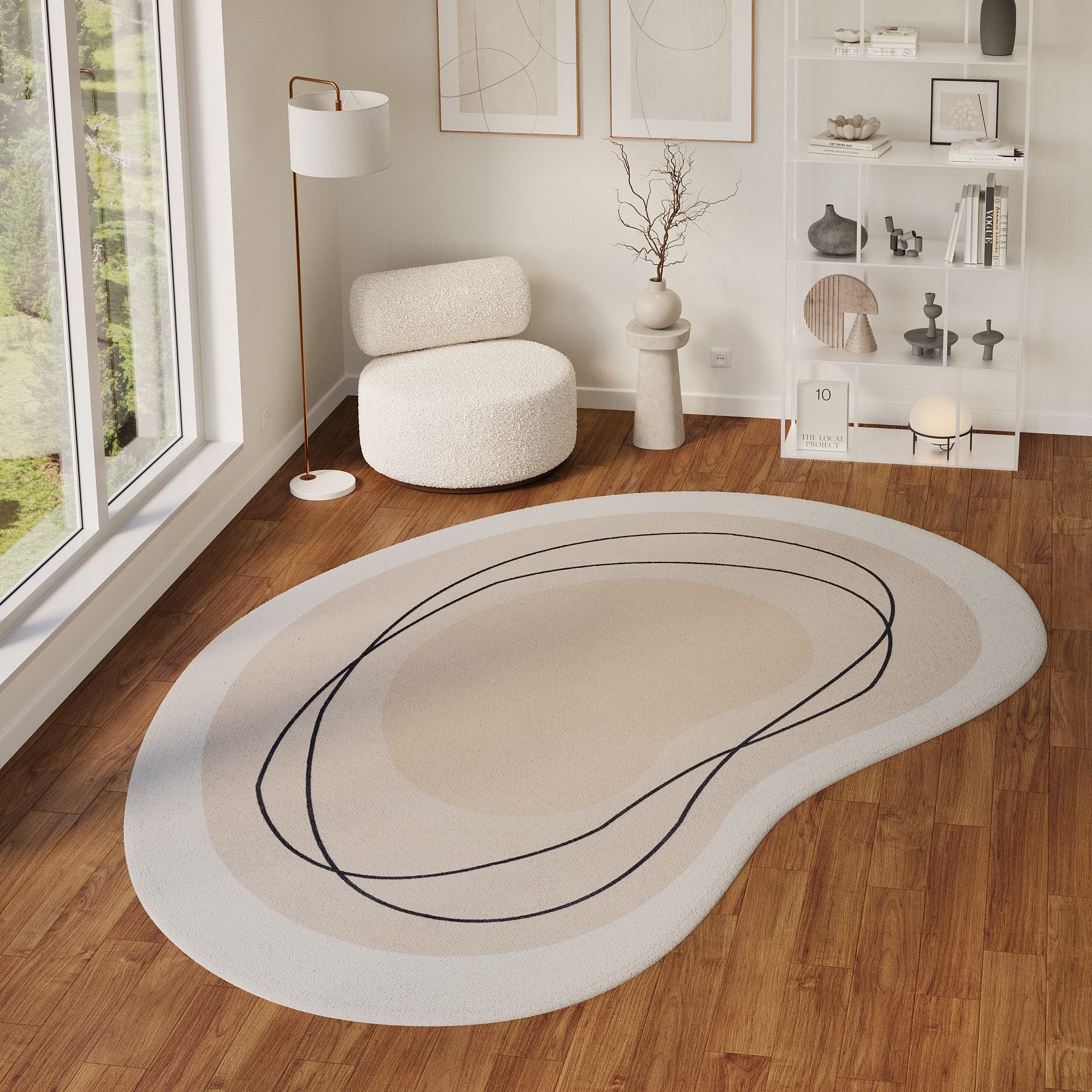 Tapiso Designteppich WISP, Höhe: 7 mm, Wohnzimmer, Schlafzimmer
