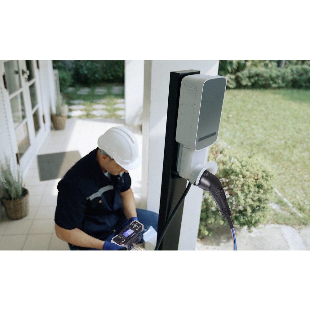 VOLTCRAFT Spannungsprüfer VOLTCRAFT IST 3000E Installationstester-Set mit aktivem EVSE Testkabel, (IST 3000E)