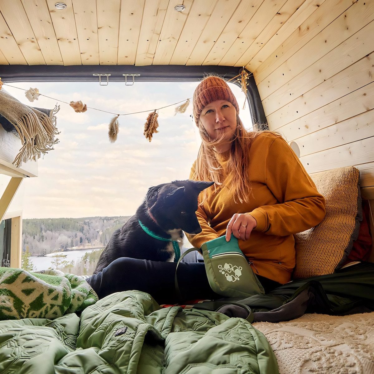 HURTTA Leckerlibeutel Belohnungstasche Treat Pocket ECO grün mix