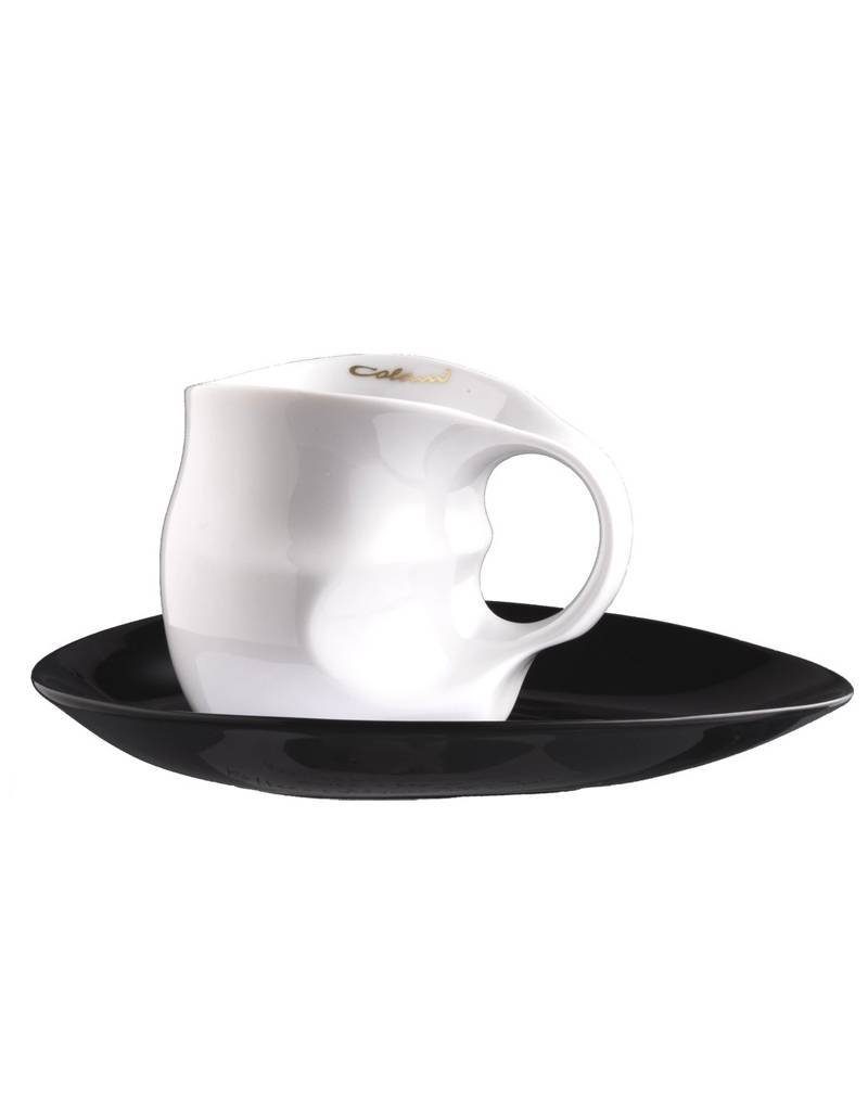 Colani Tasse Luigi Colani Kaffee-/ Cappuccinotasse + Untertasse, Serie "ab ovo", 2-tlg., Porzellan, Kaffeeserie "ab ovo"
