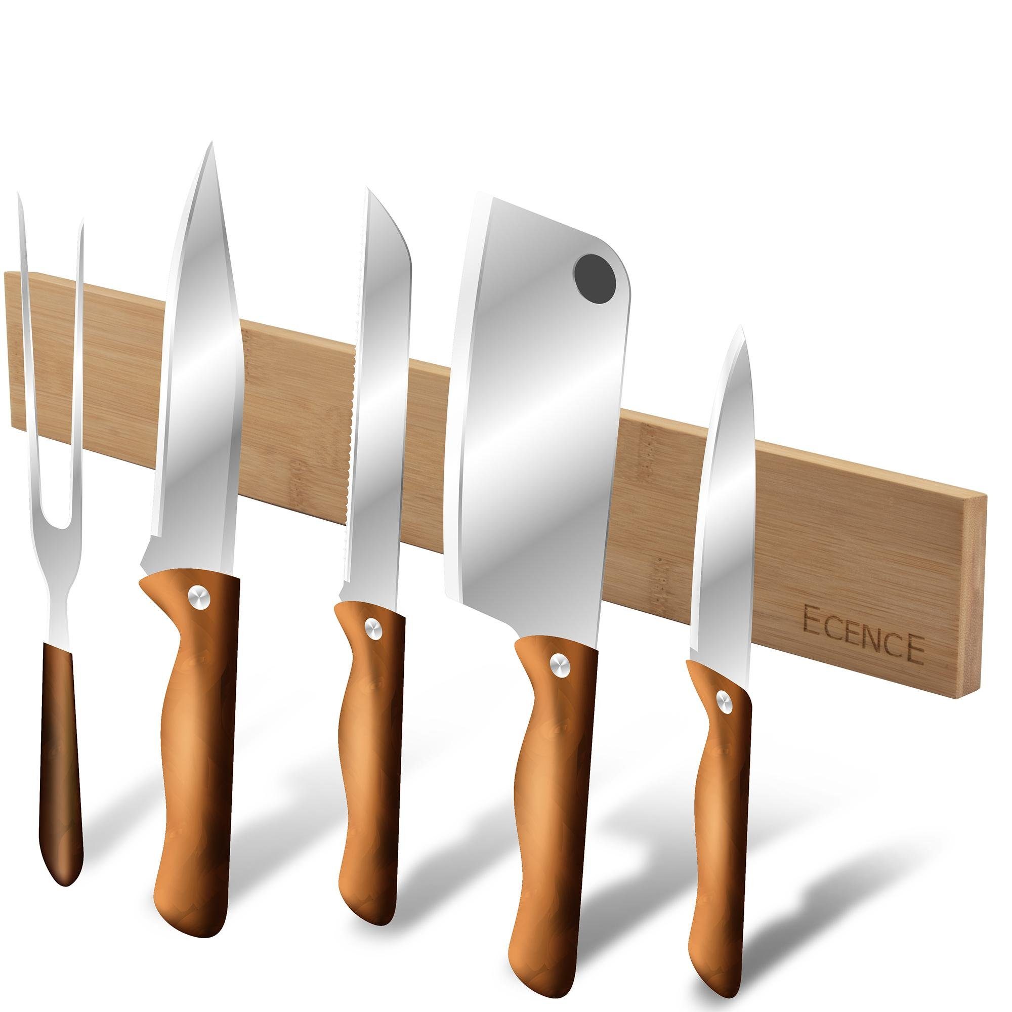 ECENCE Wand-Magnet Messer-Leiste »Bambus Messerleiste magnetisch Messerblock«  online kaufen | OTTO