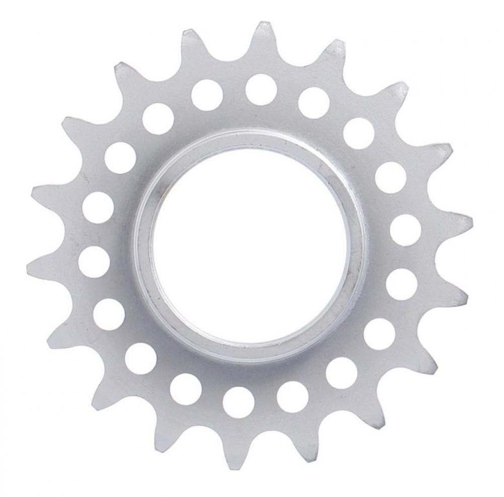 Zahnkranz XLC Single Speed Ritzel 1/8",18 Zähne mit Gewinde matt verchromt