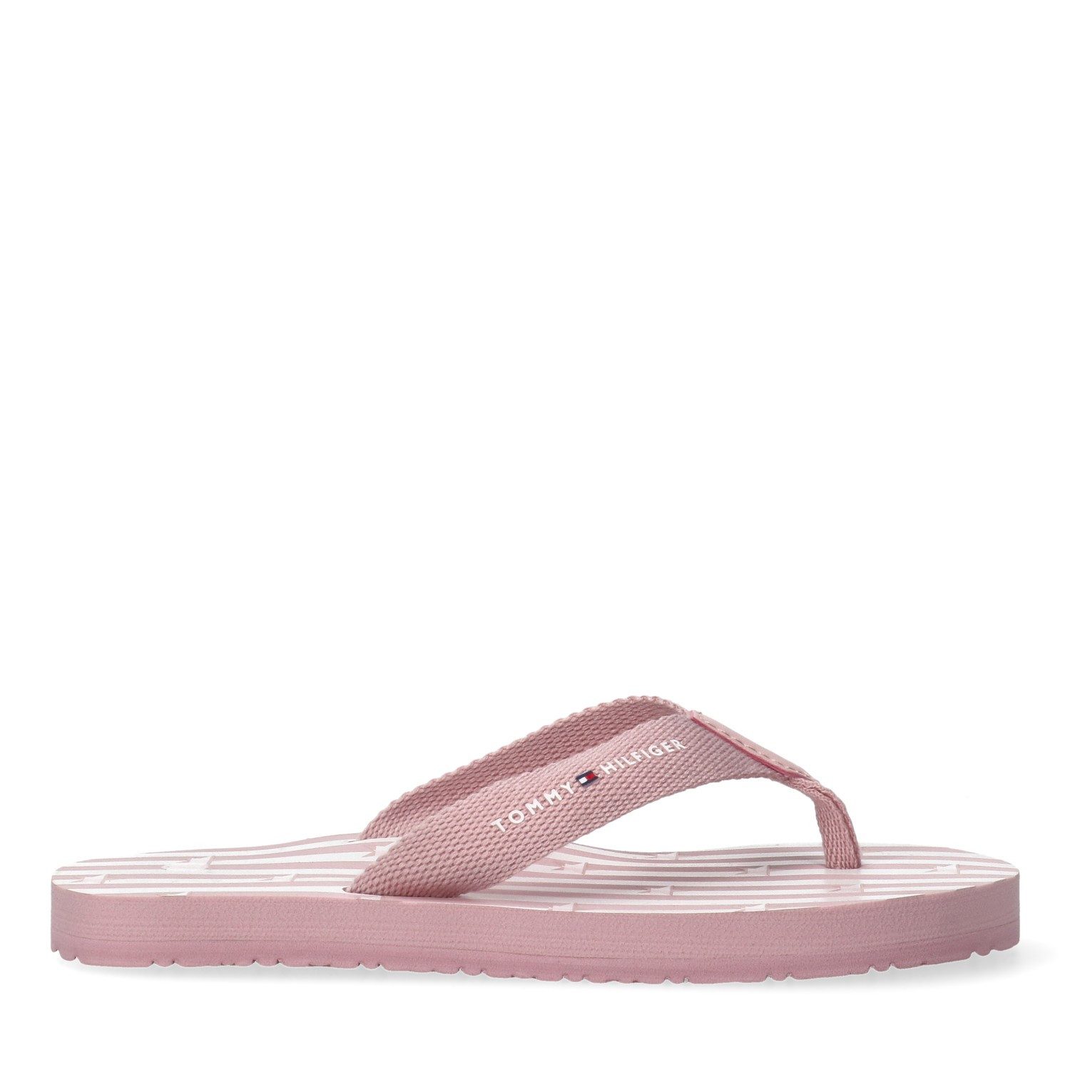Tommy Hilfiger Zehentrenner Pool Slides, Schlupfschuh, Strandschuh mit Zehensteg