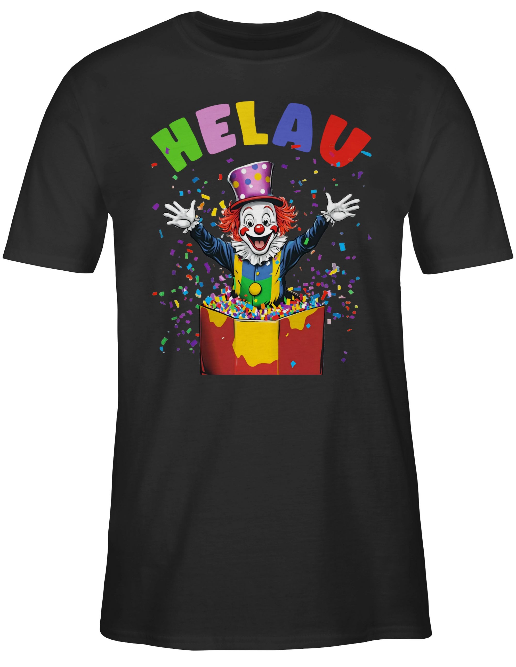 Shirtracer T-Shirt Helau Clown Kostüm Karneval I Fasching Clown lustig I Cl günstig online kaufen