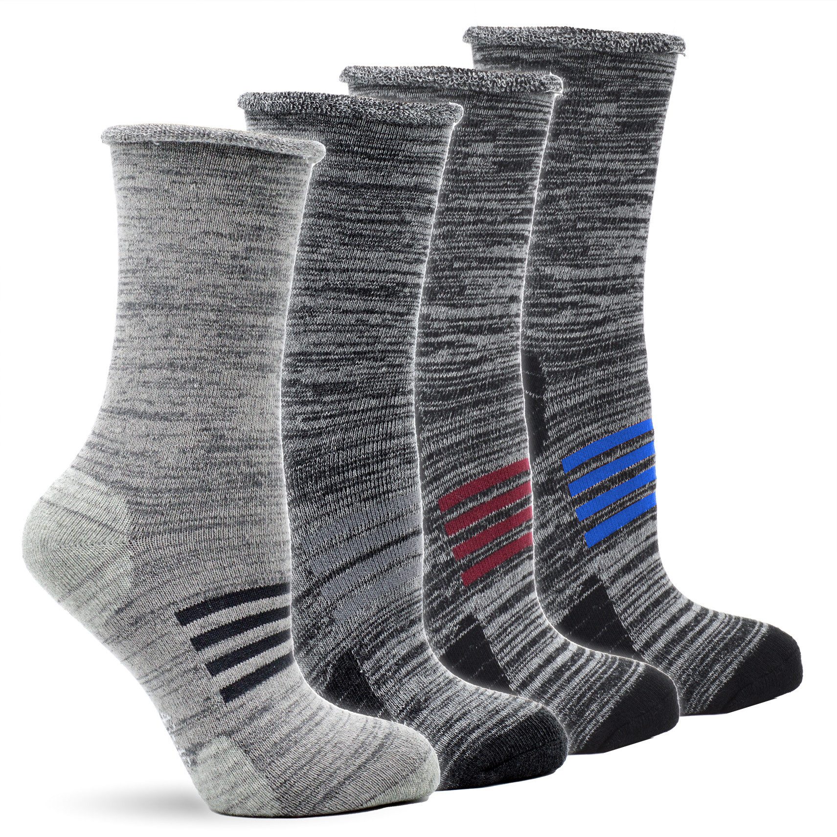 Frostfighter Термоноски Herren + Damen Wintersocken ohne Gummi (6 Paar) fusselfreies Vollfrottee Innenfutter, dicke warme Socken