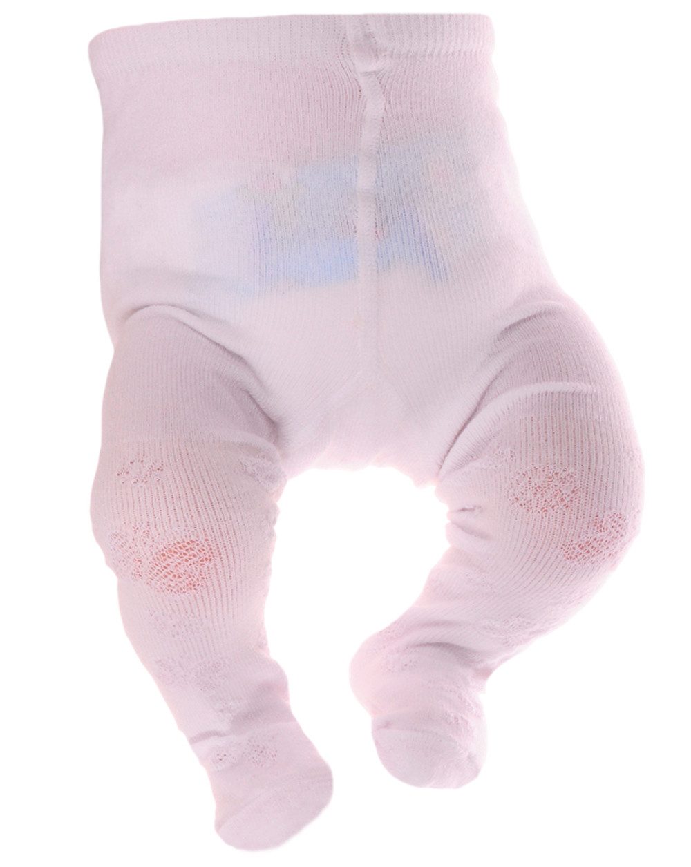 Strumpfhose Baby Strumpfhose in weiß rosa mit Schmetterlingen