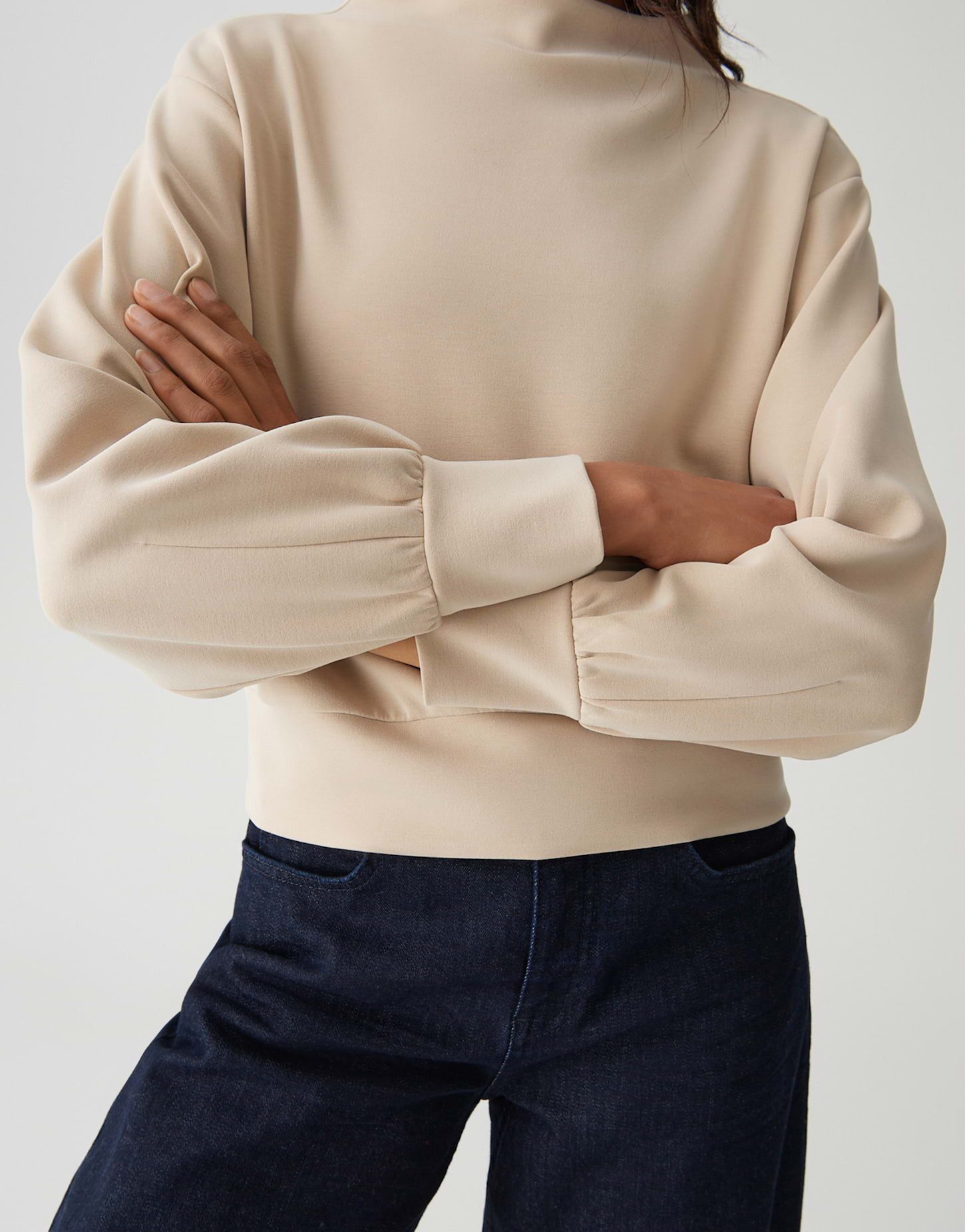 OPUS Sweatshirt GABLINA aus Modal Mix überschnittene Schulter mit Langarm, extrem weicher Griff – Bild 5 von 5