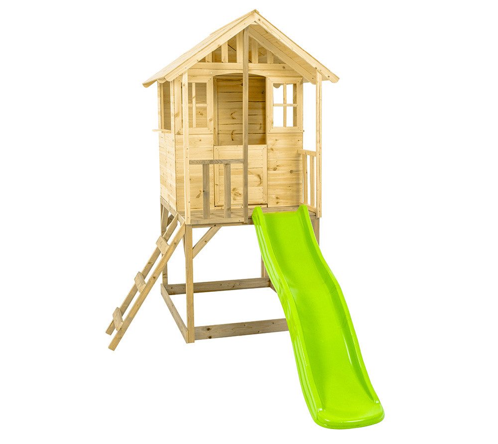 Zwerkules Spielhaus Villa 1, Einfach zusammengebaut, Altersempfehlung ab 3 J., LxBxH 270x148x224cm