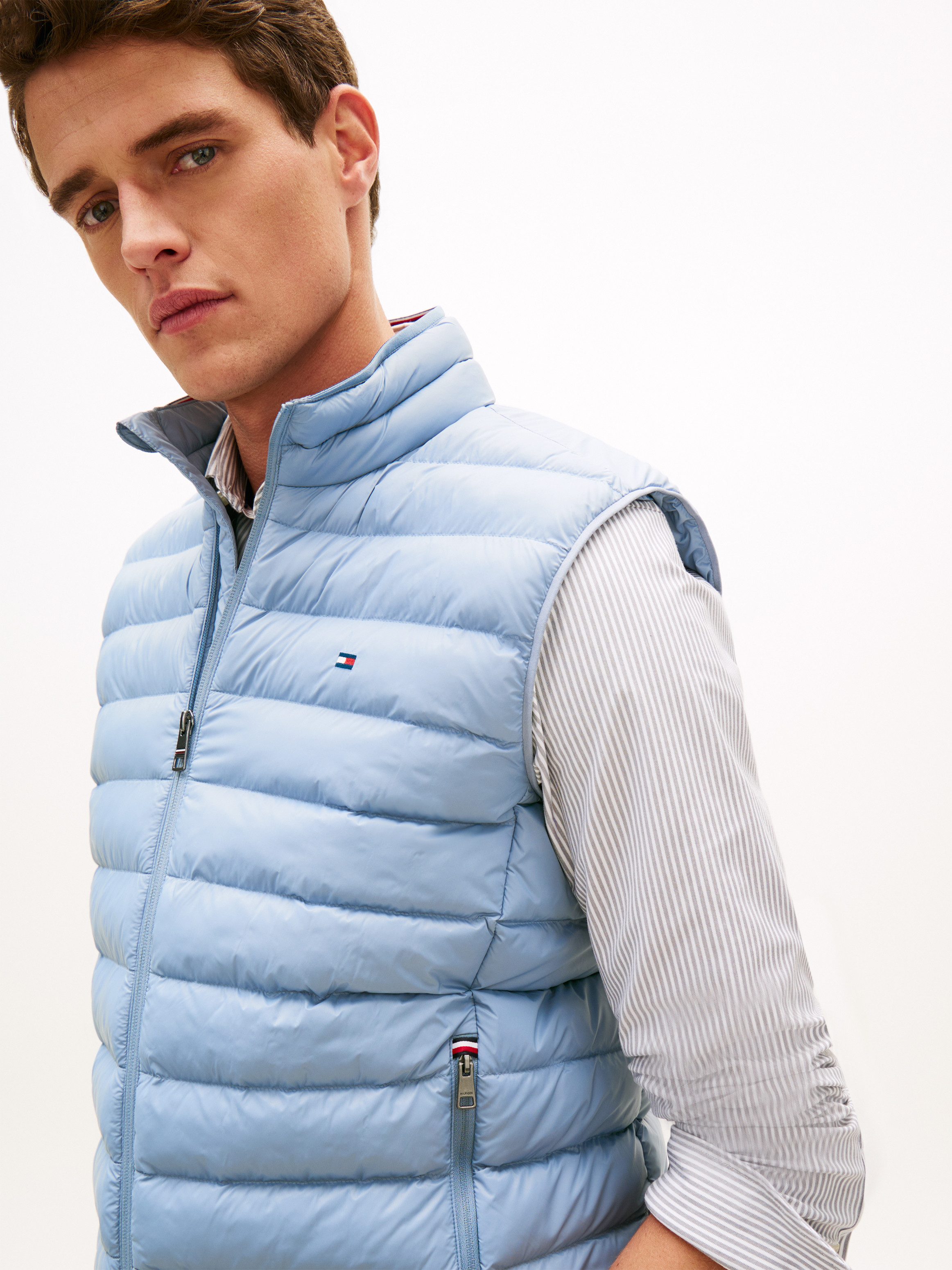 Tommy Hilfiger Steppweste PACKABLE RECYCLED VEST mit Logostickerei