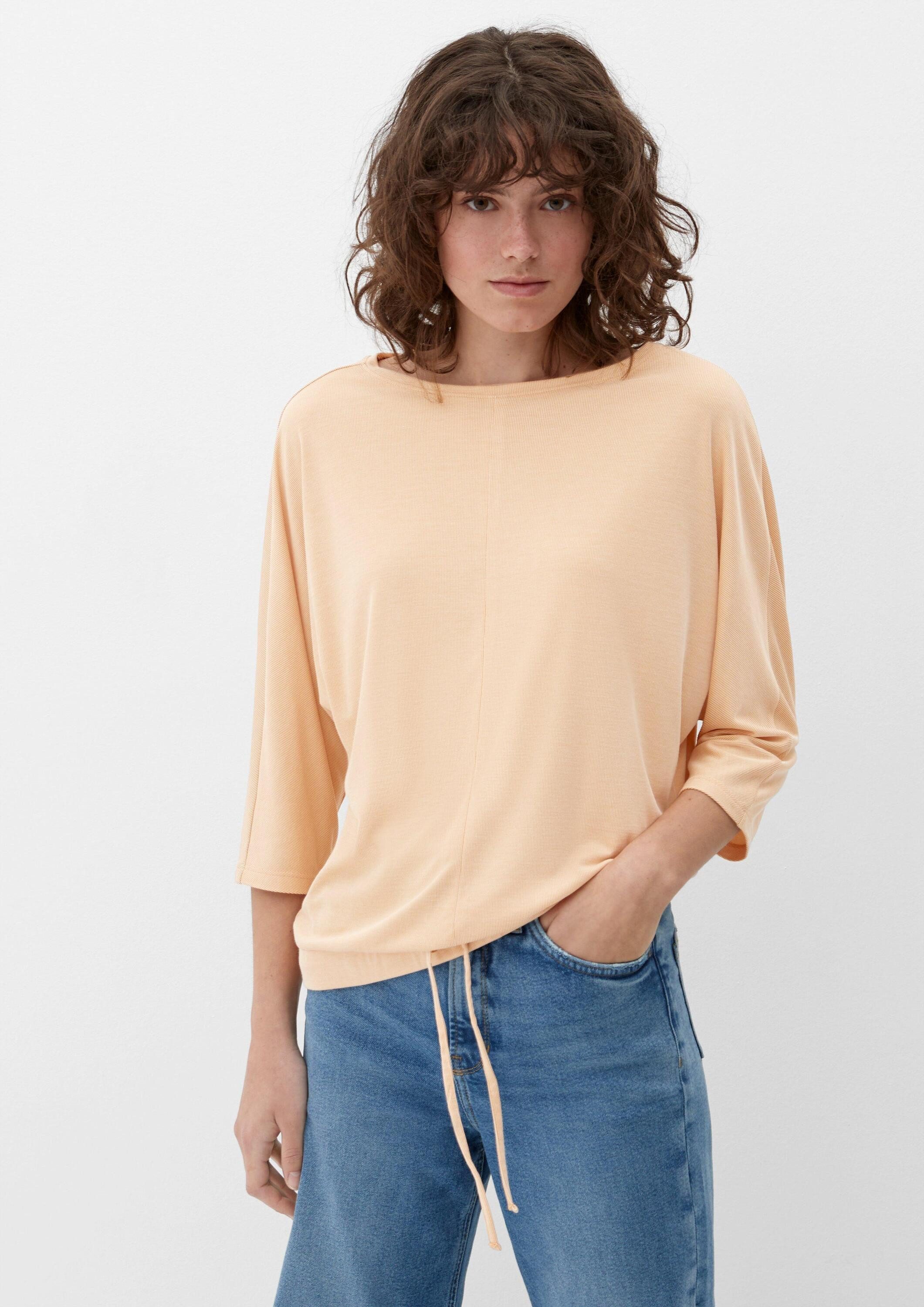 s.Oliver 3/4-Arm-Shirt T-Shirt Shirt aus Modalmix