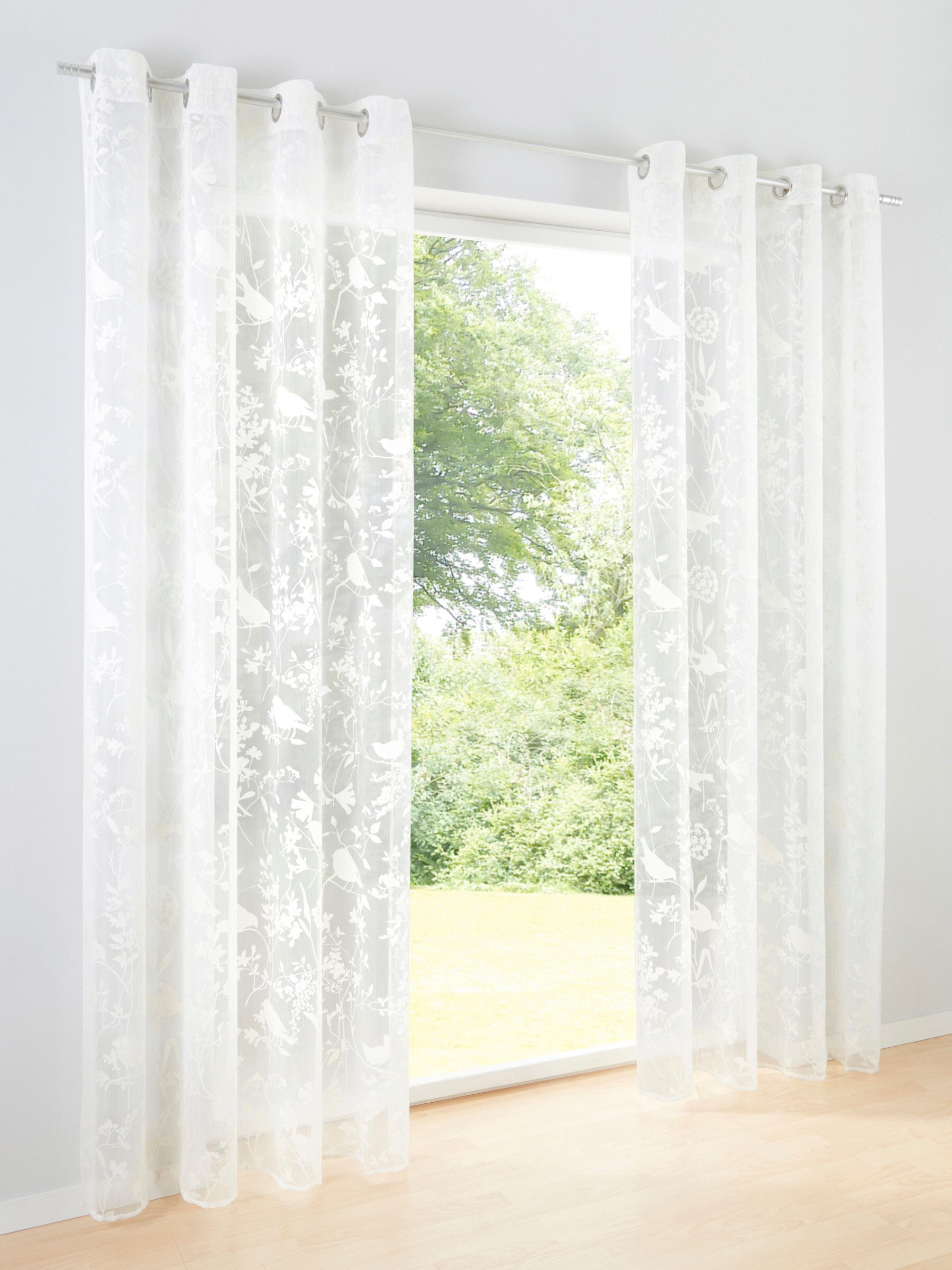 heine Gardine Dekostore, Ösen, transparent günstig online kaufen