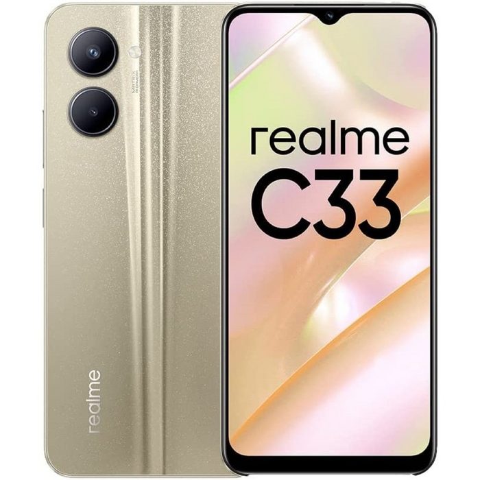 Realme C33 64 GB / 4 GB - Smartphone - sandy golden Smartphone (6 5 Zoll 64 GB Speicherplatz)