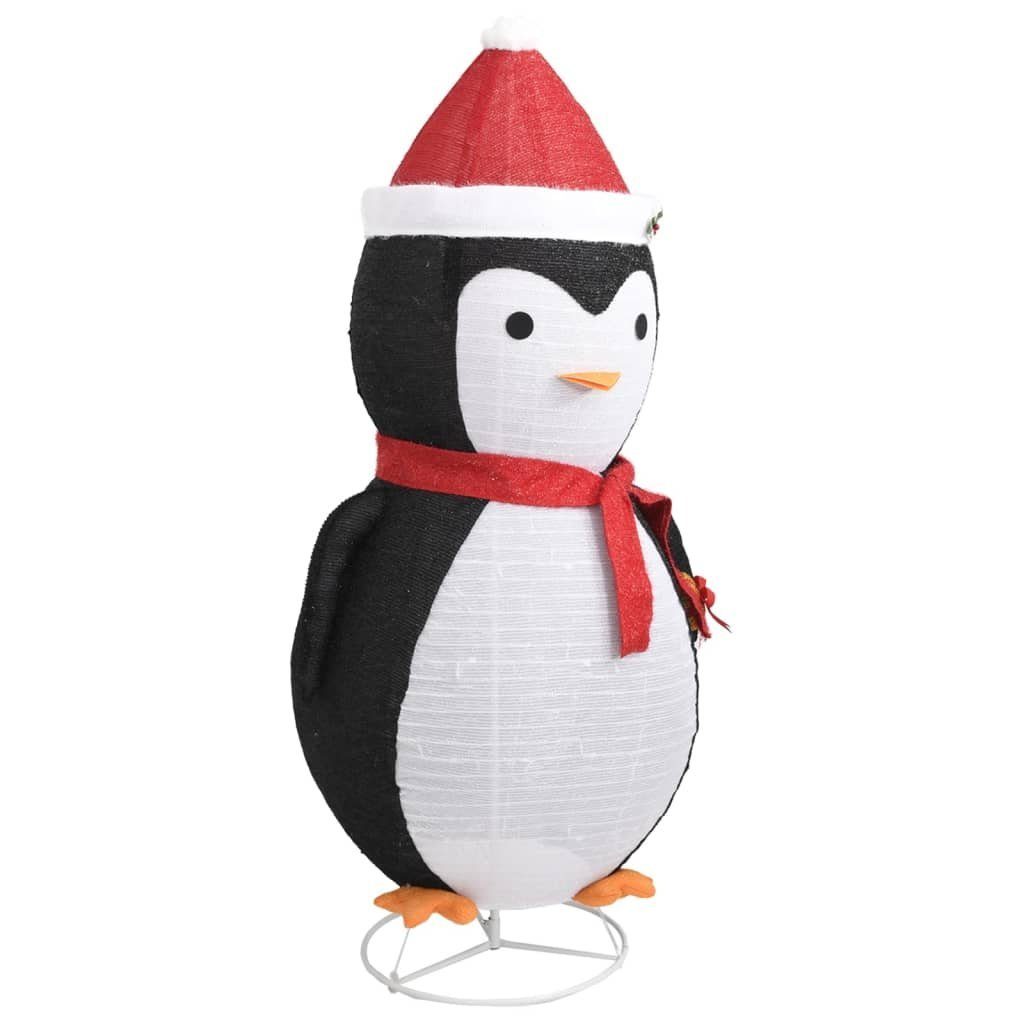 180 Dekolicht Pinguin-Figur vidaXL LED cm Weihnachtsdekoration Luxus-Gewebe