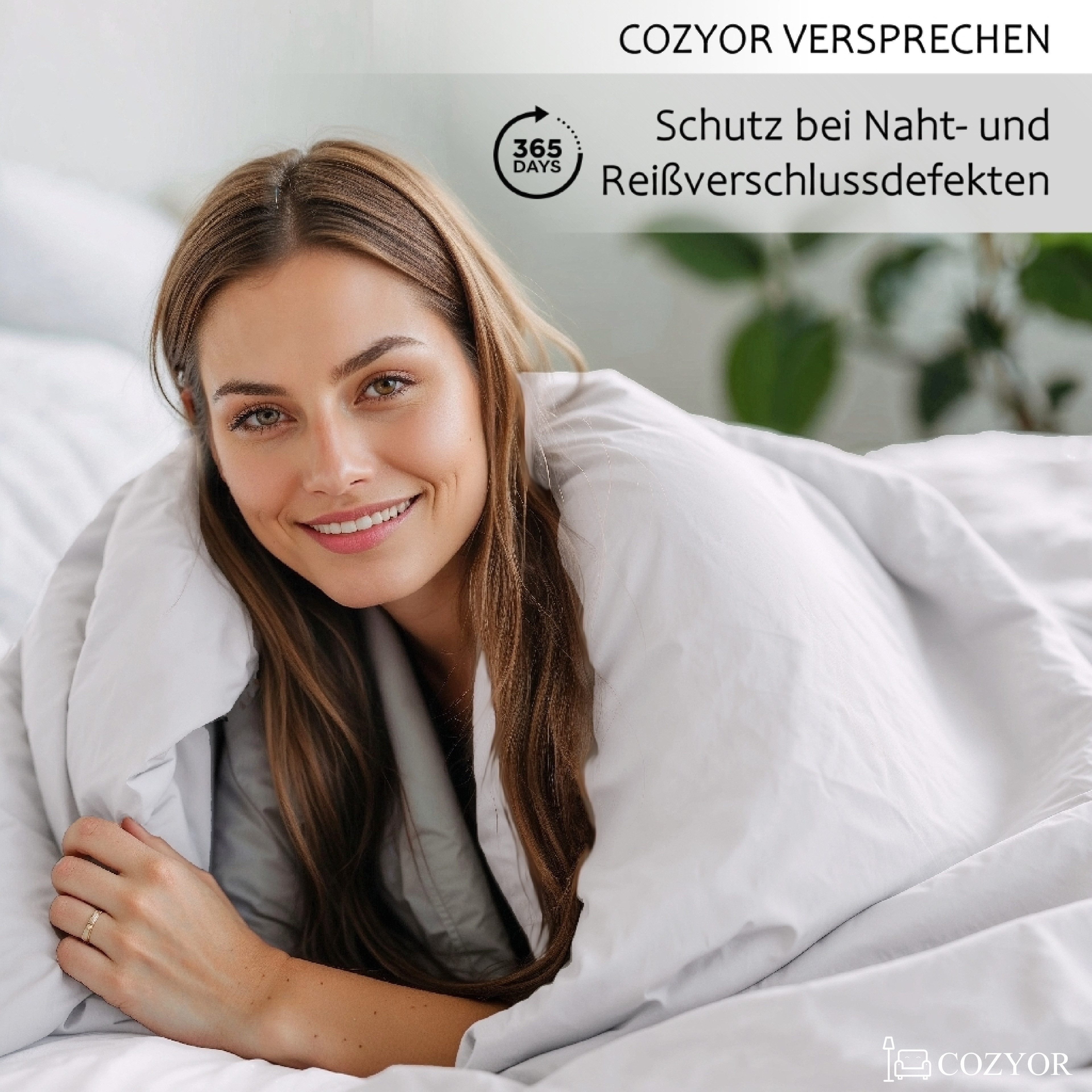 Cozyor Bettwäsche Allergiker Bettwäsche extra weich, 135x200 155x200 155x220 200x200, Mikrofaser, 2 teilig, allergikerfreundlich