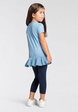 KIDSWORLD Shirt & Leggings EINHORN (Set, 2-tlg), mit Rüschen und Einhorndruck für kleine Mädchen