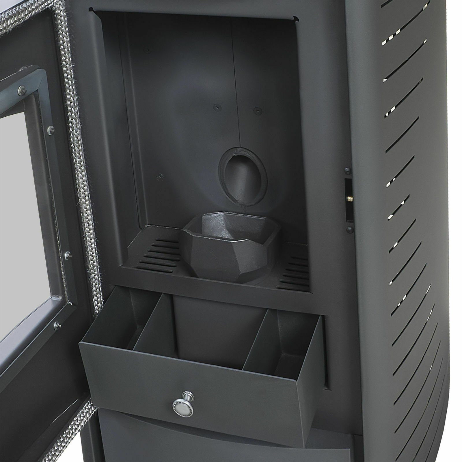 NEMAXX Pellet Stove P6, 6.00 kW, Intermittent Burning, Continuous Burning, Overheating Protection, Automatic Shut-Off, Vacuum Safety Switch