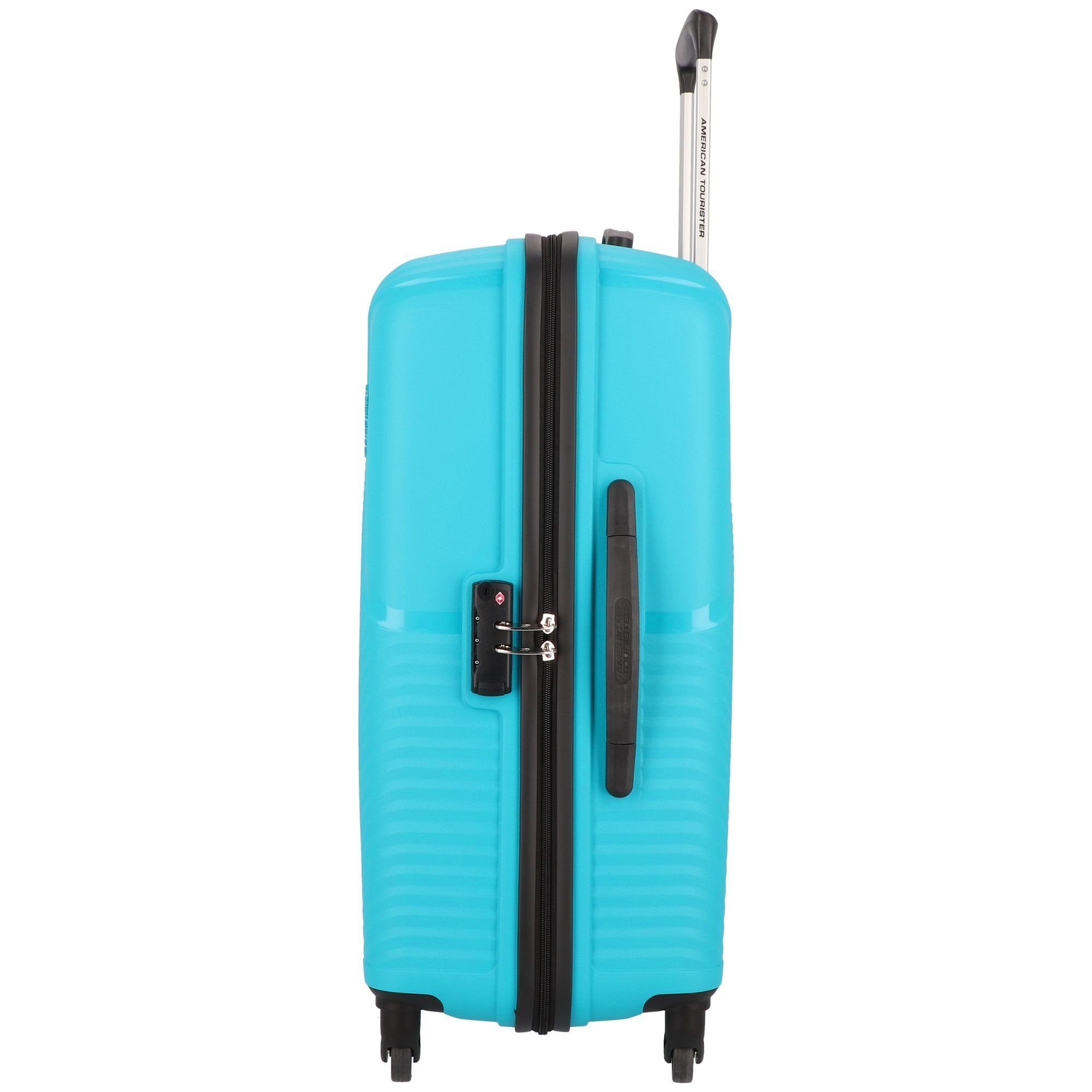 light Rollen, blue Hartschalen-Trolley Tourister® at 4 American zakk, Polypropylen