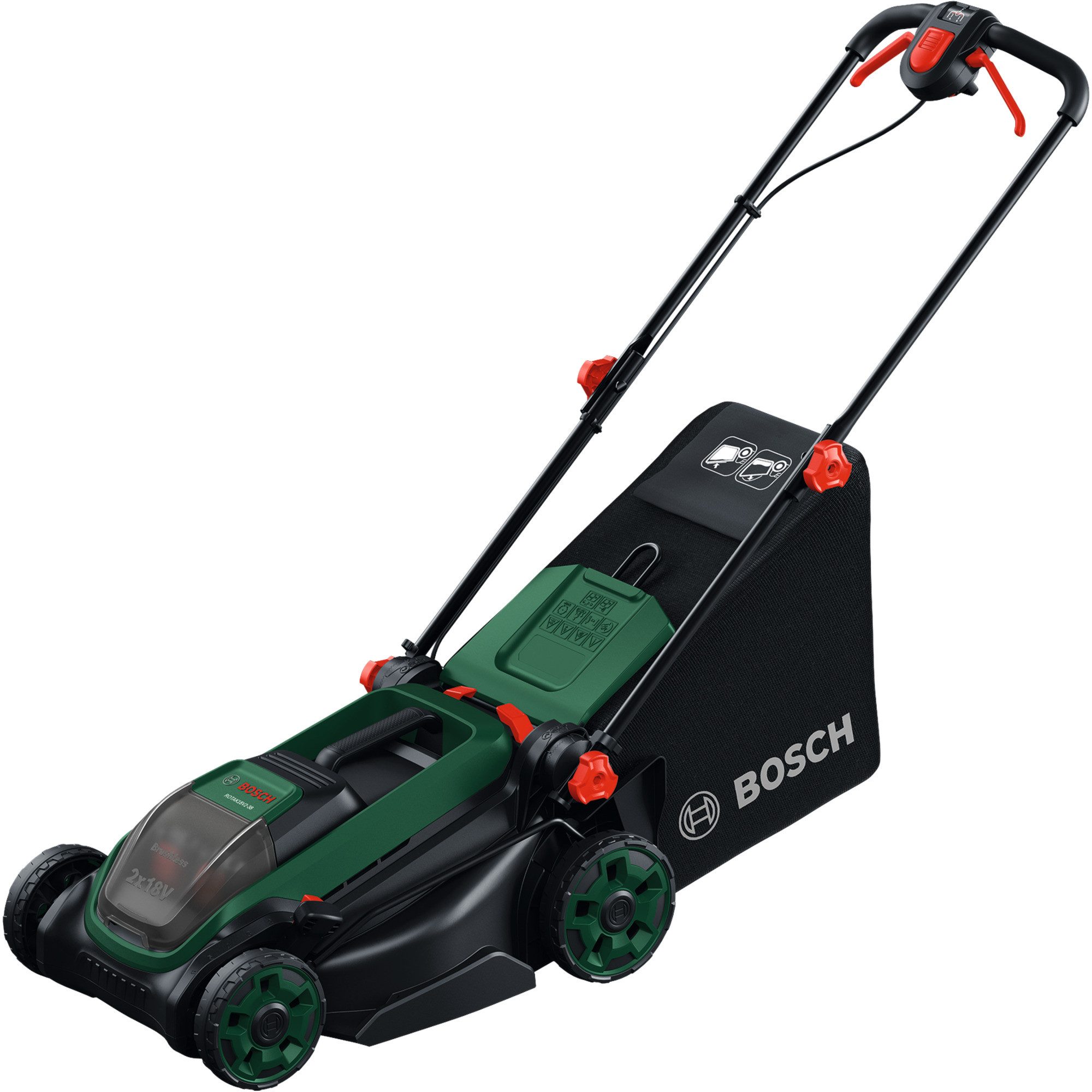 Bosch Professional Akkurasenmäher Bosch Heimwerken & Garten Akku-Rasenmäher, 38 cm Schnittbreite, (ohne Akku und Ladegerät, POWER FOR ALL ALLIANCE)