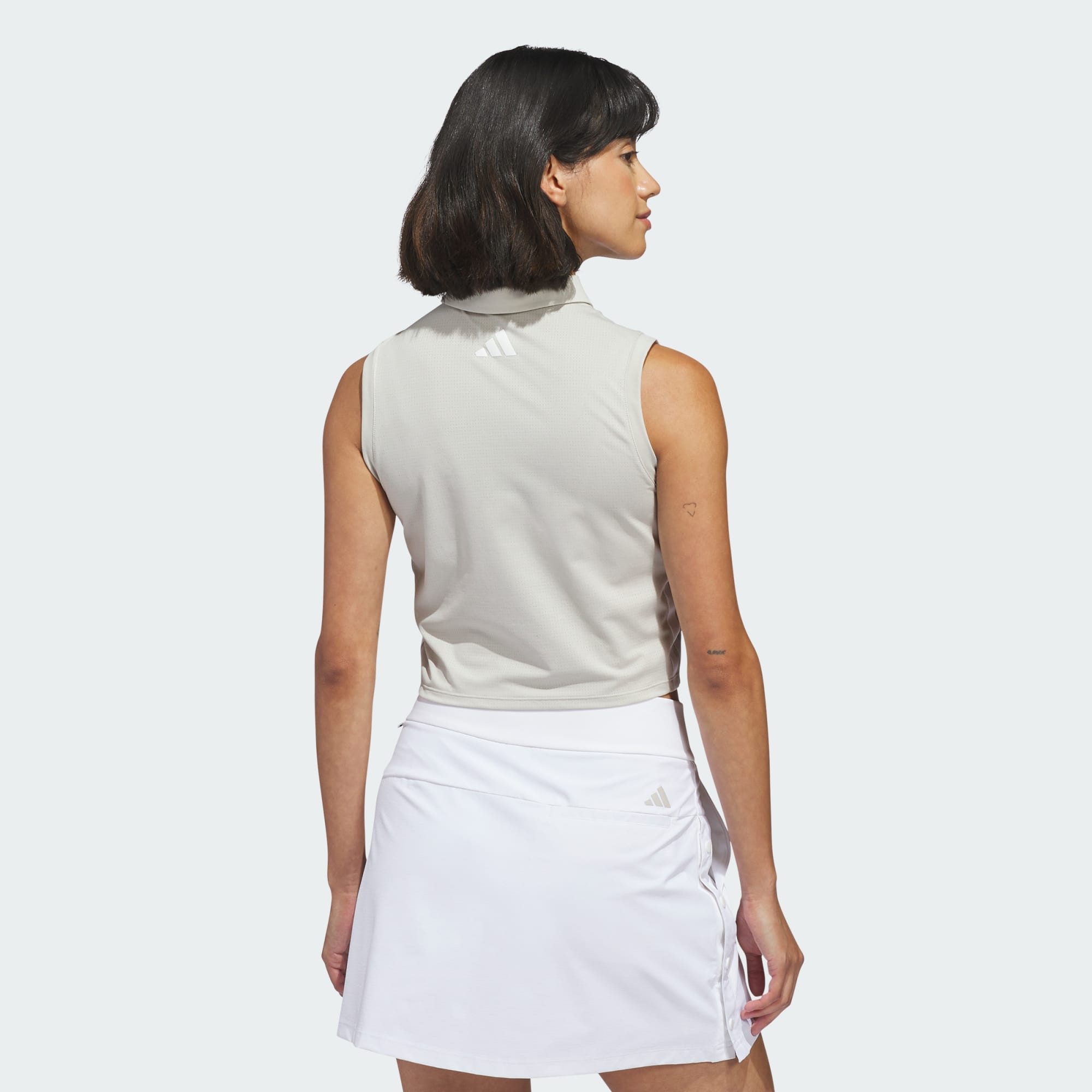adidas Performance Poloshirt BEYOND THE COURSE CROP TWISTKNIT POLOSHIRT (1-tlg)