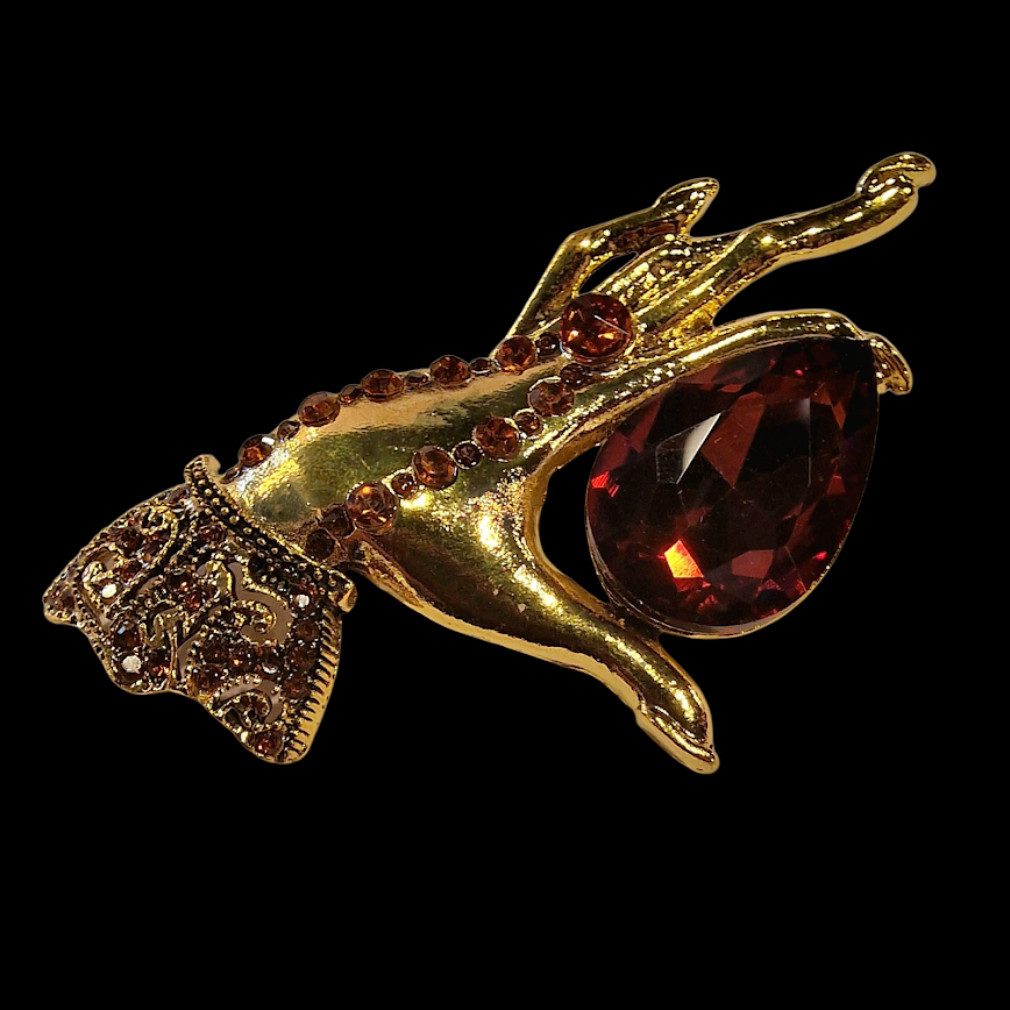 Dark-Desires Brosche Vintage Brosche 80s Style Hand, Damen Brosche vintage günstig online kaufen