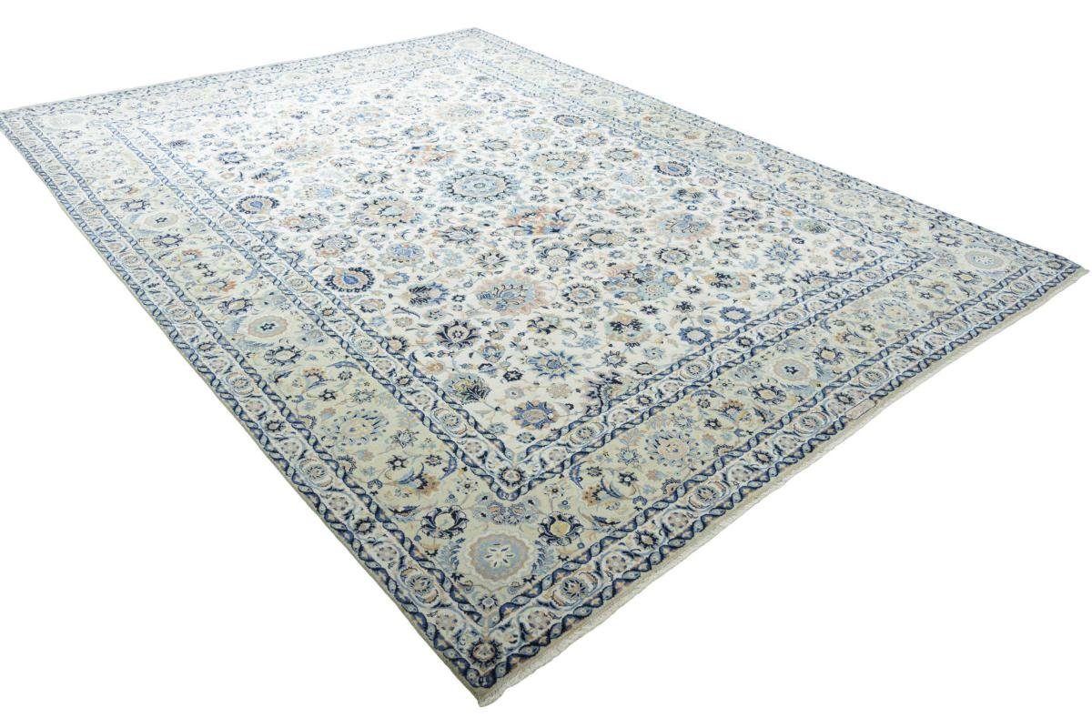 Orientteppich Keshan 341x454 Handgeknüpfter Orientteppich Nain Perserteppich, mm Trading, 12 rechteckig, Höhe: 