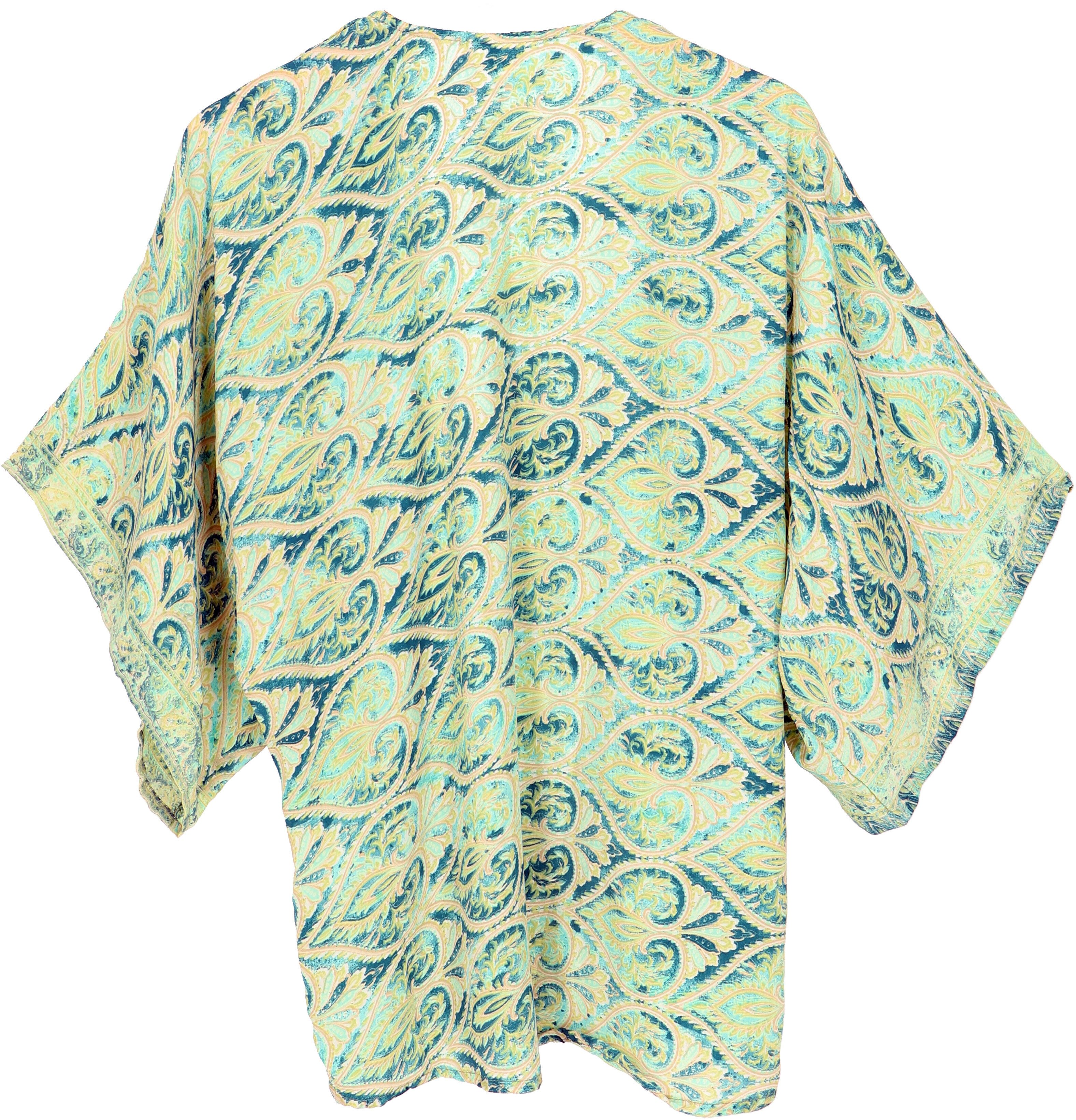 Guru-Shop Kimono Kimonojäckchen, kurzer Boho Kimono,.., günstig online kaufen