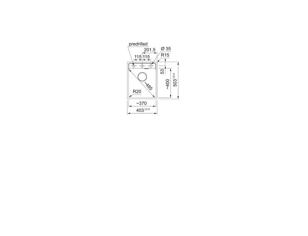 Thumbnail - FRANKE Einbauspüle Maris Flächenbündig MRG 210-37 A Steingrau Handbedienung ab 45cm