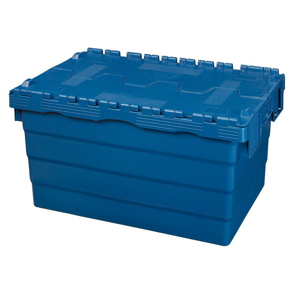 Logiplast Transportbehälter Distributionsbehälter 600 x 400 x 320 mm blau 60 Volumen, (ALC-Behälter, 1 Behälter), mit Antirutschsicherung, stapelbar und nestbar
