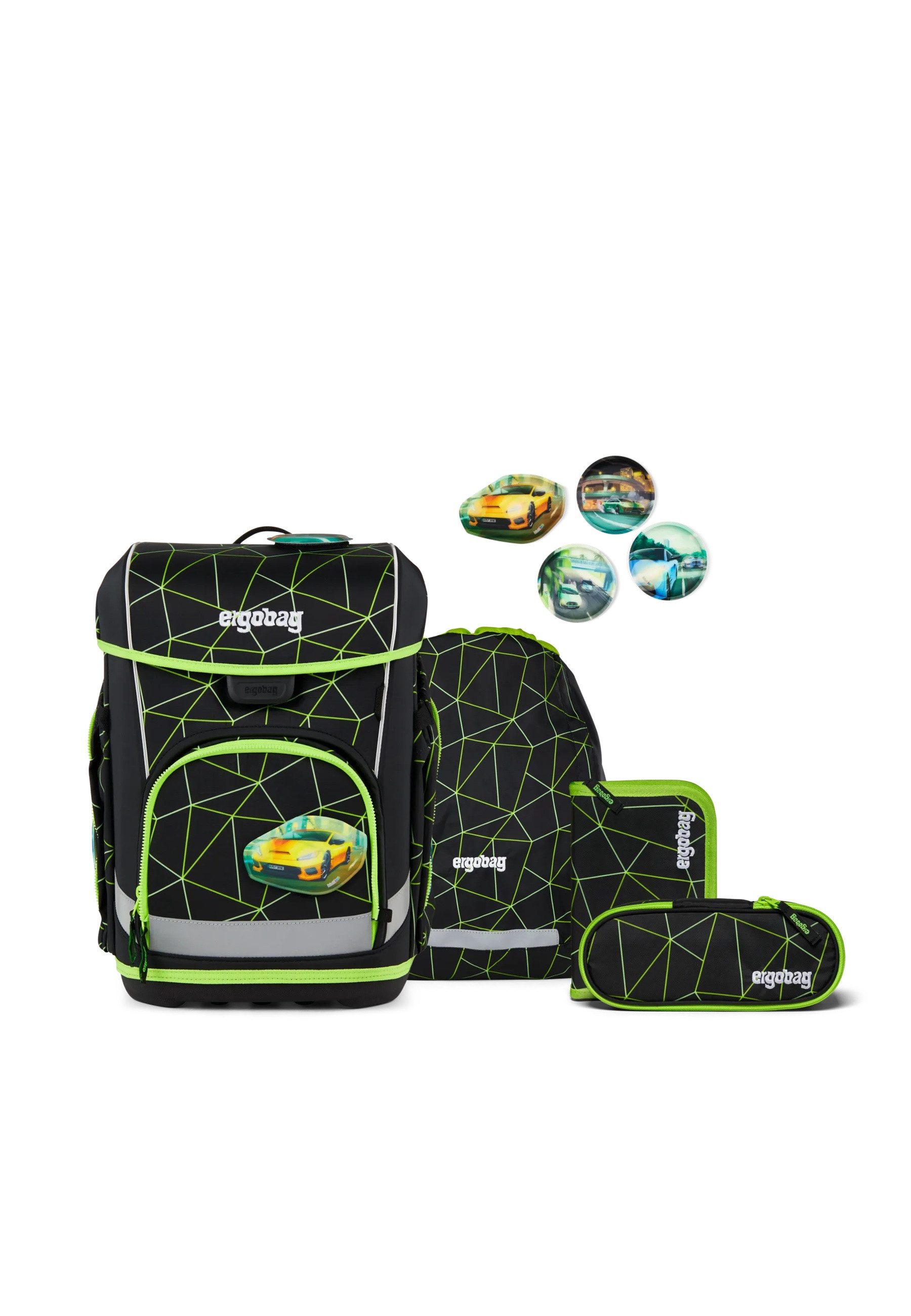ergobag Ранцы cubo light Set (6-tlg., 5-teiliges Set, 6-teiliges Set)