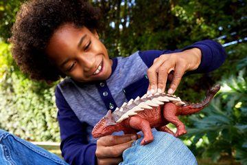Mattel® Spielfigur Jurassic World, Roar Strikers Ankylosaurus, mit Soundeffekten