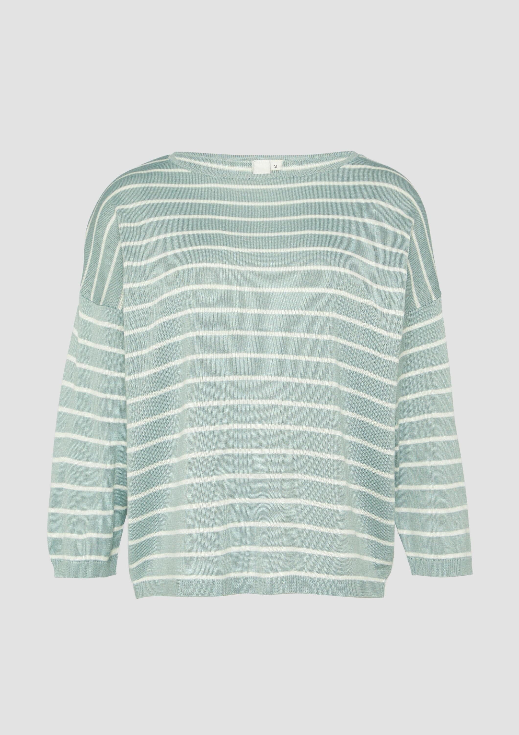 QS Longpullover Strickpullover Leichter Strickpullover aus Viskosemix