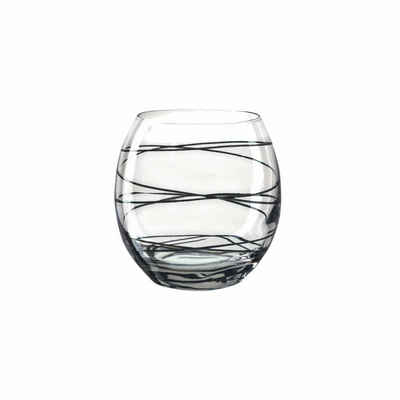 montana-Glas Becher :circle, Schwarz, 390 ml, Kalk-Natron-Glas