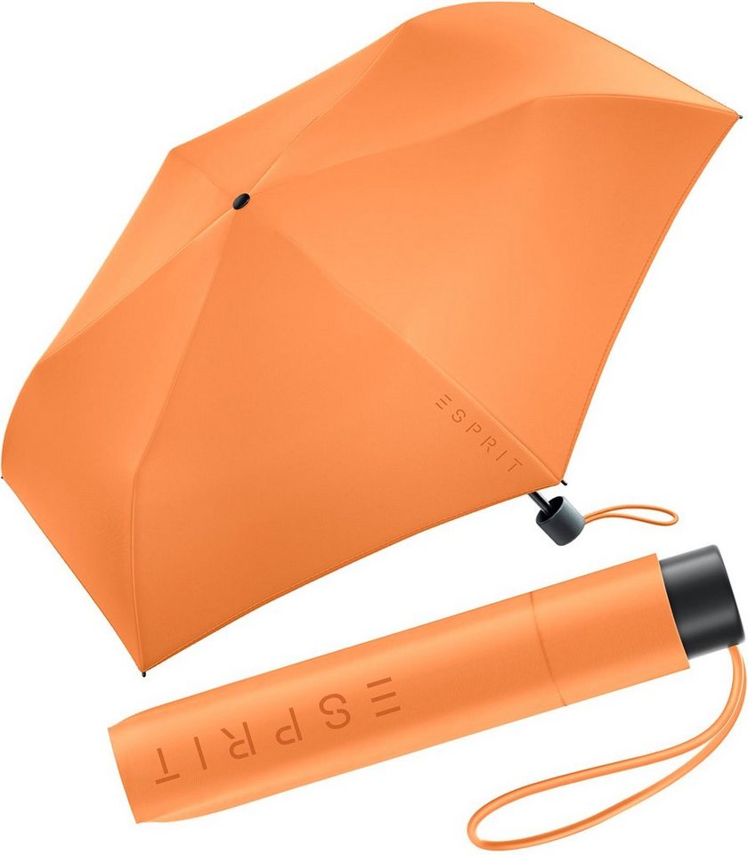 leicht, Taschenregenschirm den Esprit Slimline Mini Damen sehr 2023, Trendfarben FJ neuen Regenschirm in
