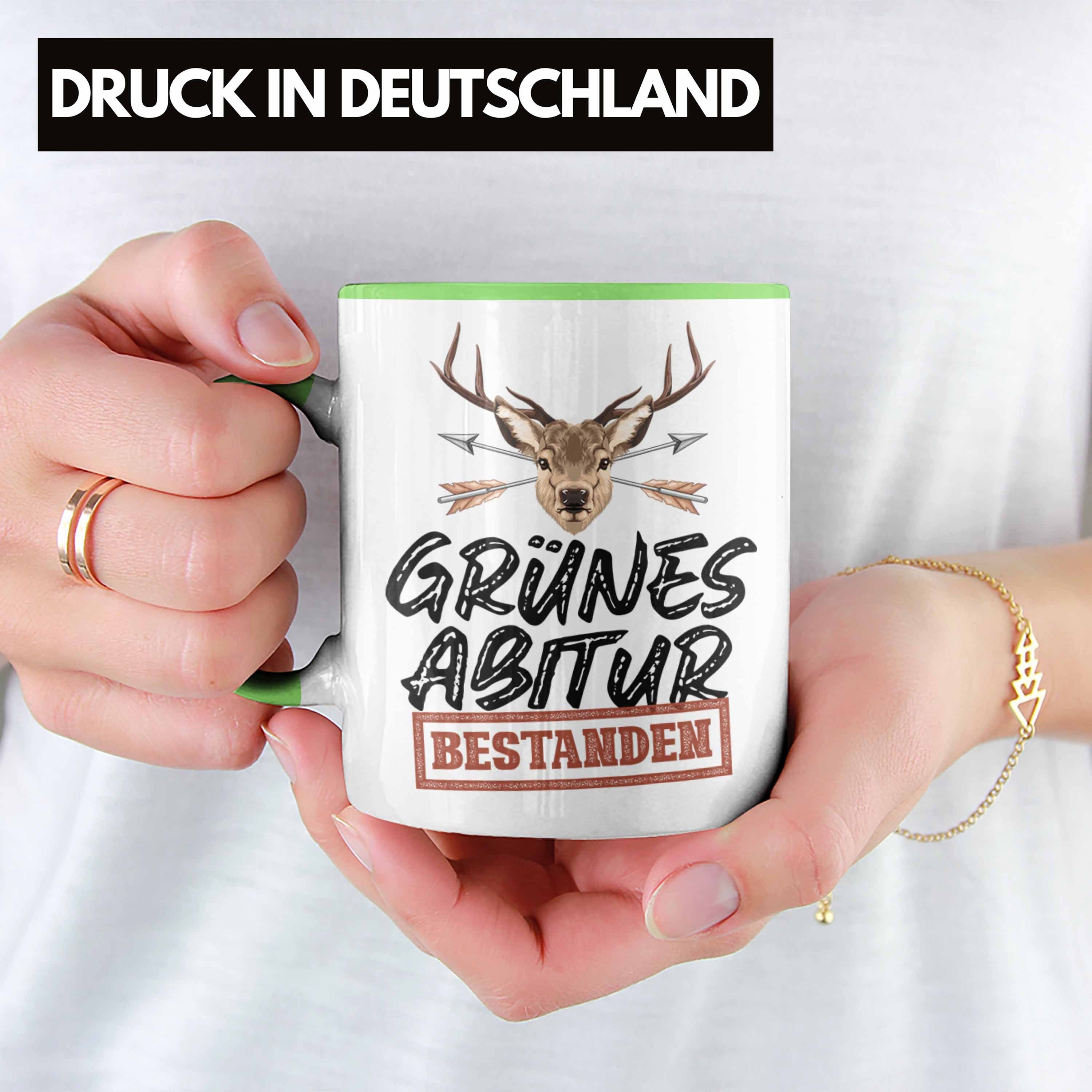 Jagdabitur Jagen Abitur Trendation Tasse Jägerprüfung Tasse Geschenk Grünes Bestanden