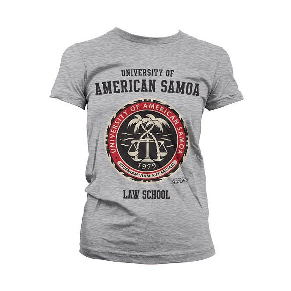 Metamorph T-Shirt Girlie Shirt American Samoa Law School Original lizenziertes Fan-Shirt für alle Better Call Saul und Breakin