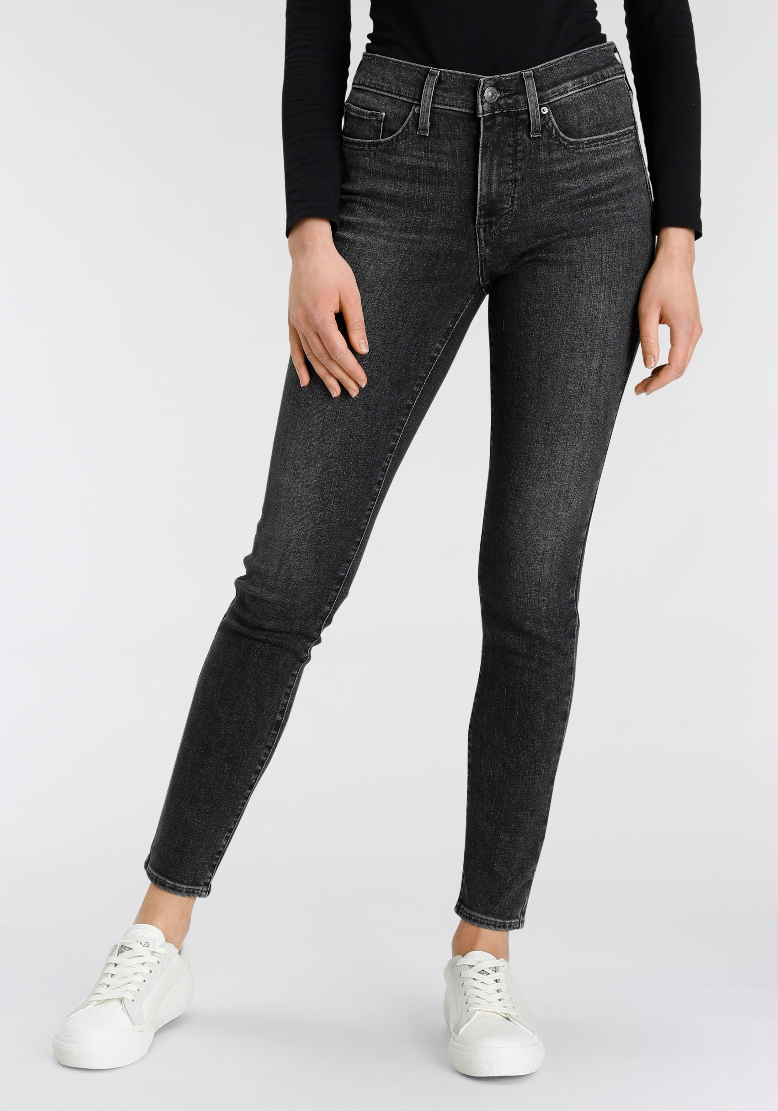 311 black Skinny Levi's® im worn in Slim-fit-Jeans 5-Pocket-Stil Shaping