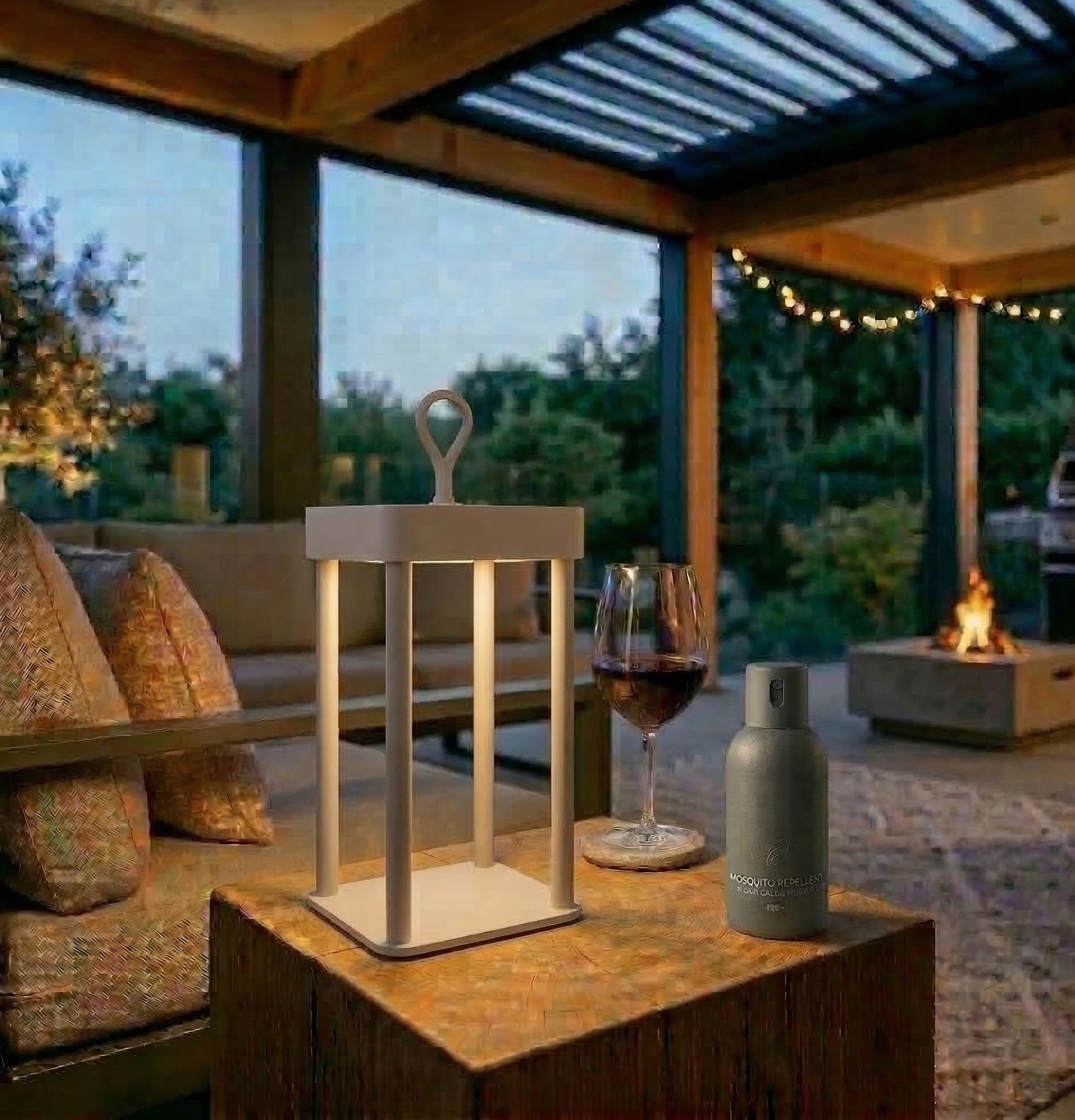 Coen Bakker Deco BV LED Außen-Tischleuchte Touch Tischlampe dimmbar mit Akku, In-/Outdoor, Touch-Funktion, LED fest verbaut, Kaltweiß, Warmweiß, Tageslichtweiß – Bild 2 von 5