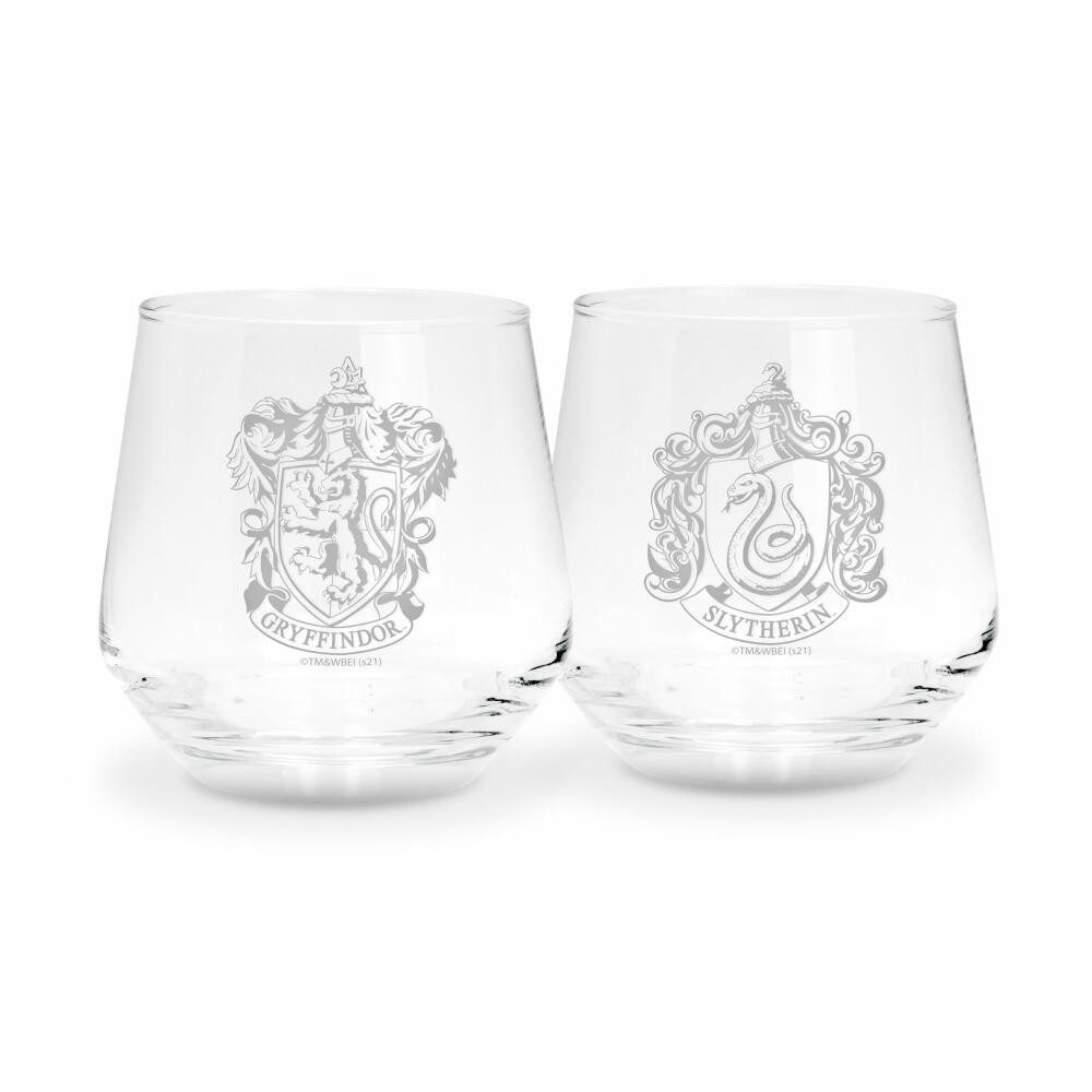 Gläser-Set Harry Potter 2-tlg. Gryffindor & Slytherin