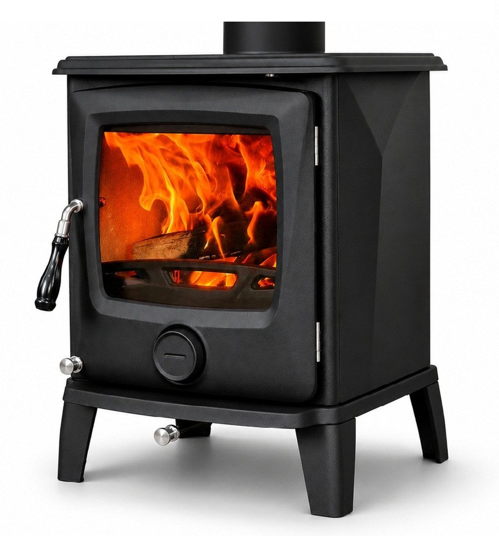ECOfoxx Kaminofen Kleiner, robuster Gusseisen LUMI I, 4,9 kW