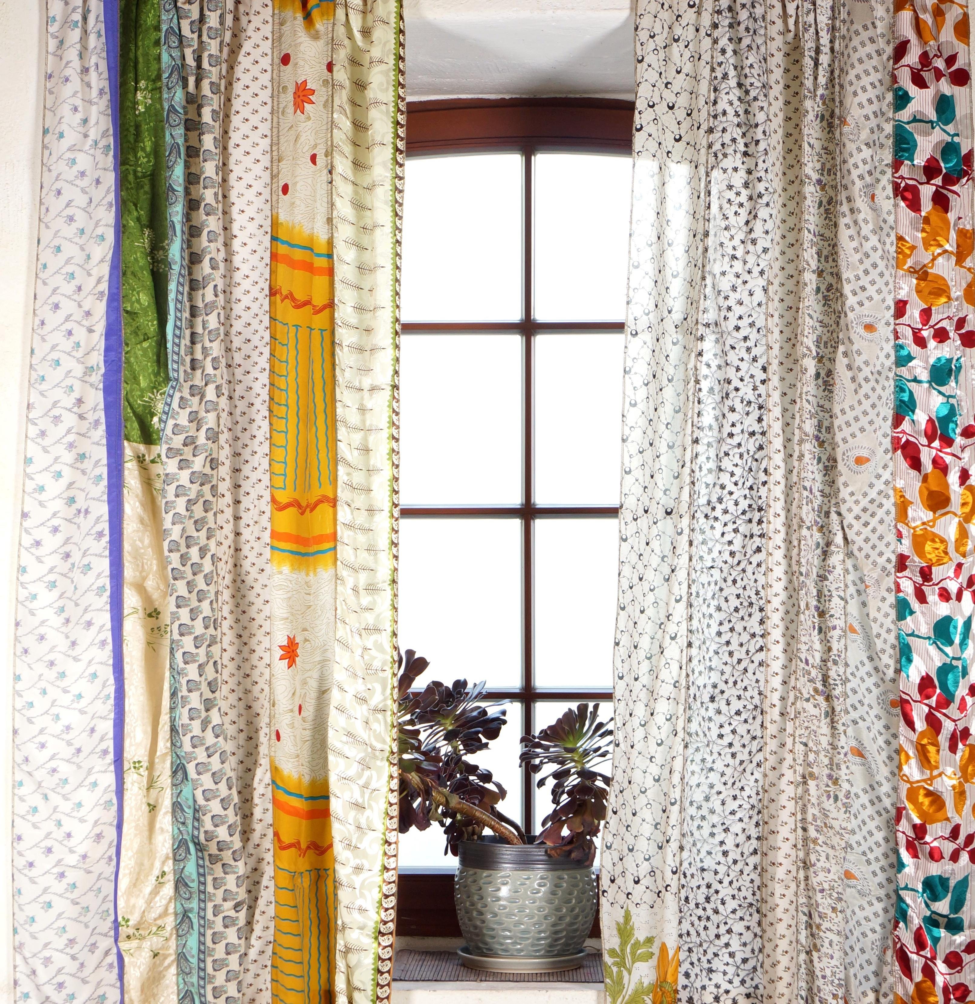 Vorhang »Boho Patchwork Vorhänge (2 Stk) 1 Paar Bohemia..«,