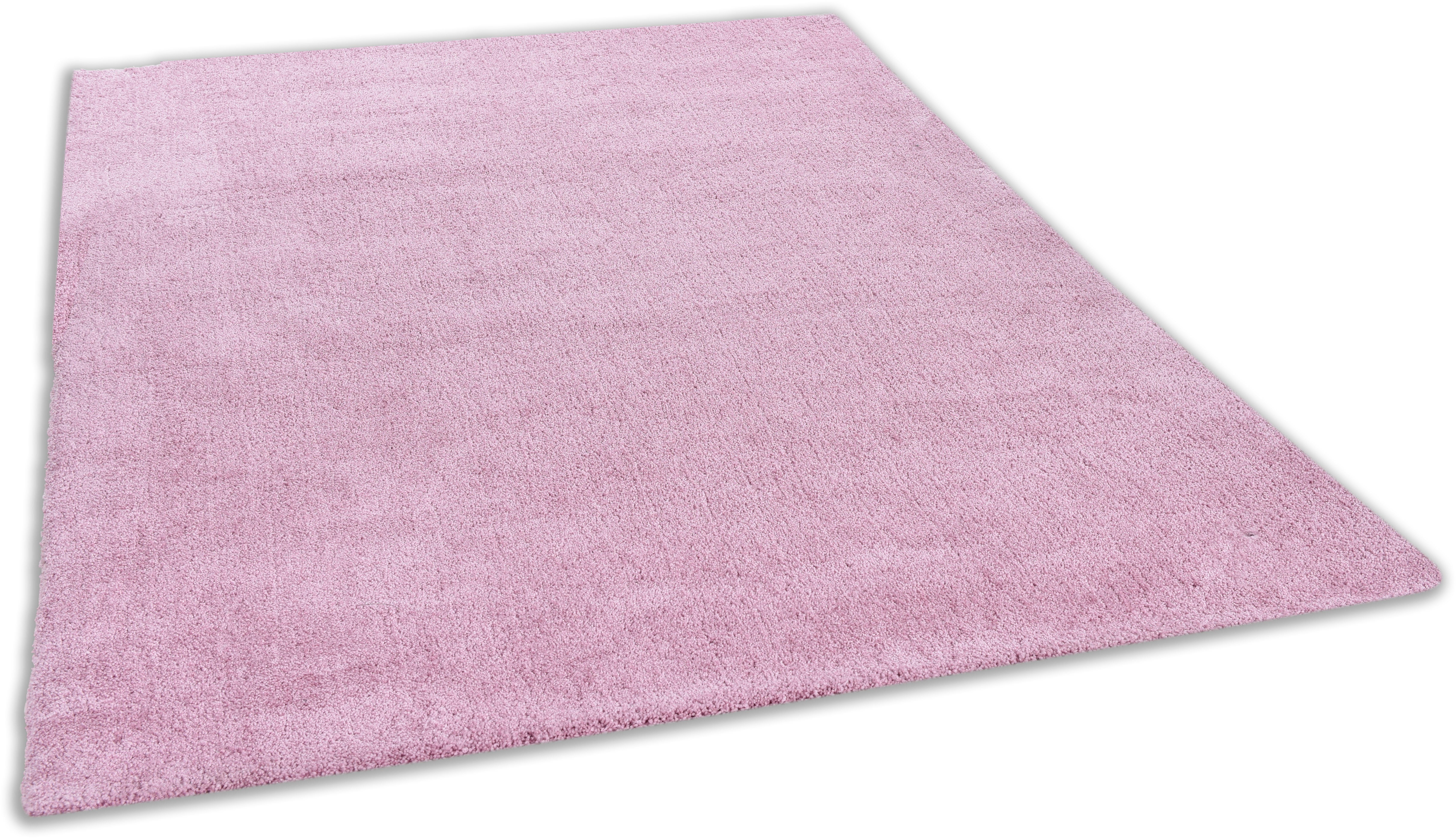 TOM TAILOR HOME Hochflor-Teppich Shaggy Teppich Cozy, rechteckig, Höhe: 25 mm, Uni Farben, auch in Pastell Farben, weich & kuschelig