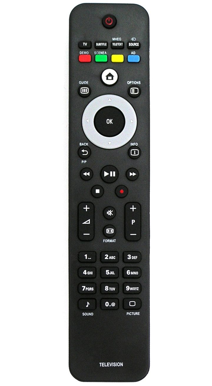 Alltro Ersatz Fernbedienung für Philips TV 37PFL8404H/12 37PFL8404H/60 Fernbedienung