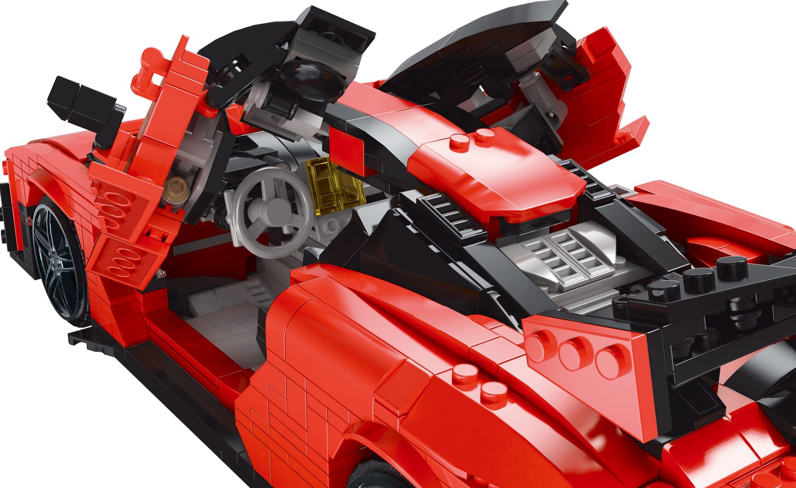 Mould King Creative Senna GTR Sportwagen-Bausatz Spielbausteine, (1182 St), 1182 Teile – Bild 3 von 3