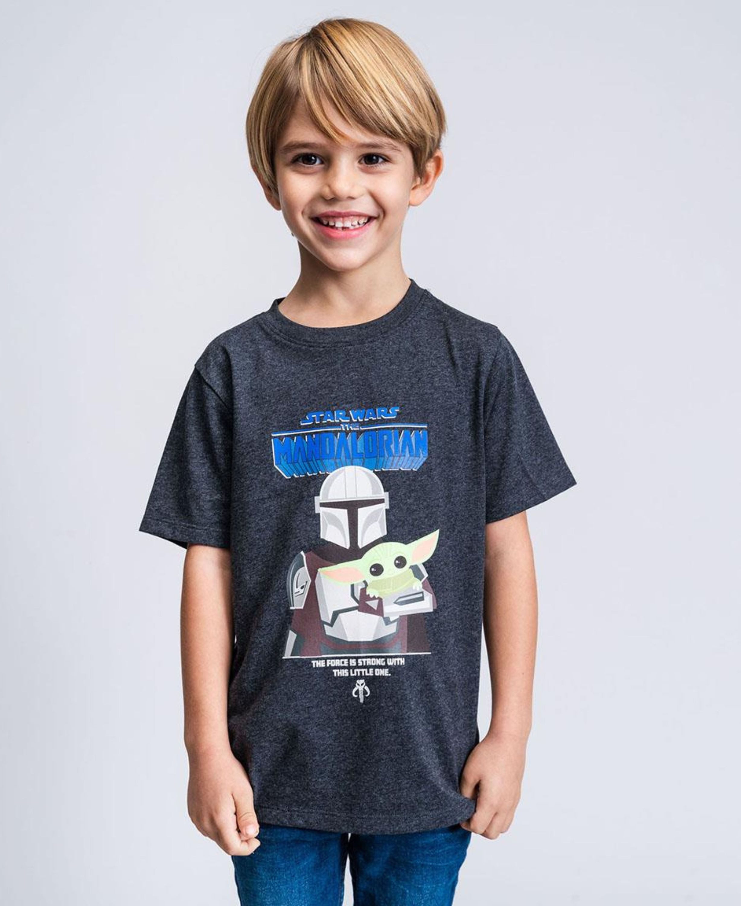Cerdá T-Shirt STAR WARS - THE MANDALORIAN Jungen Kurzarmshirt Gr. 104- 158 cm